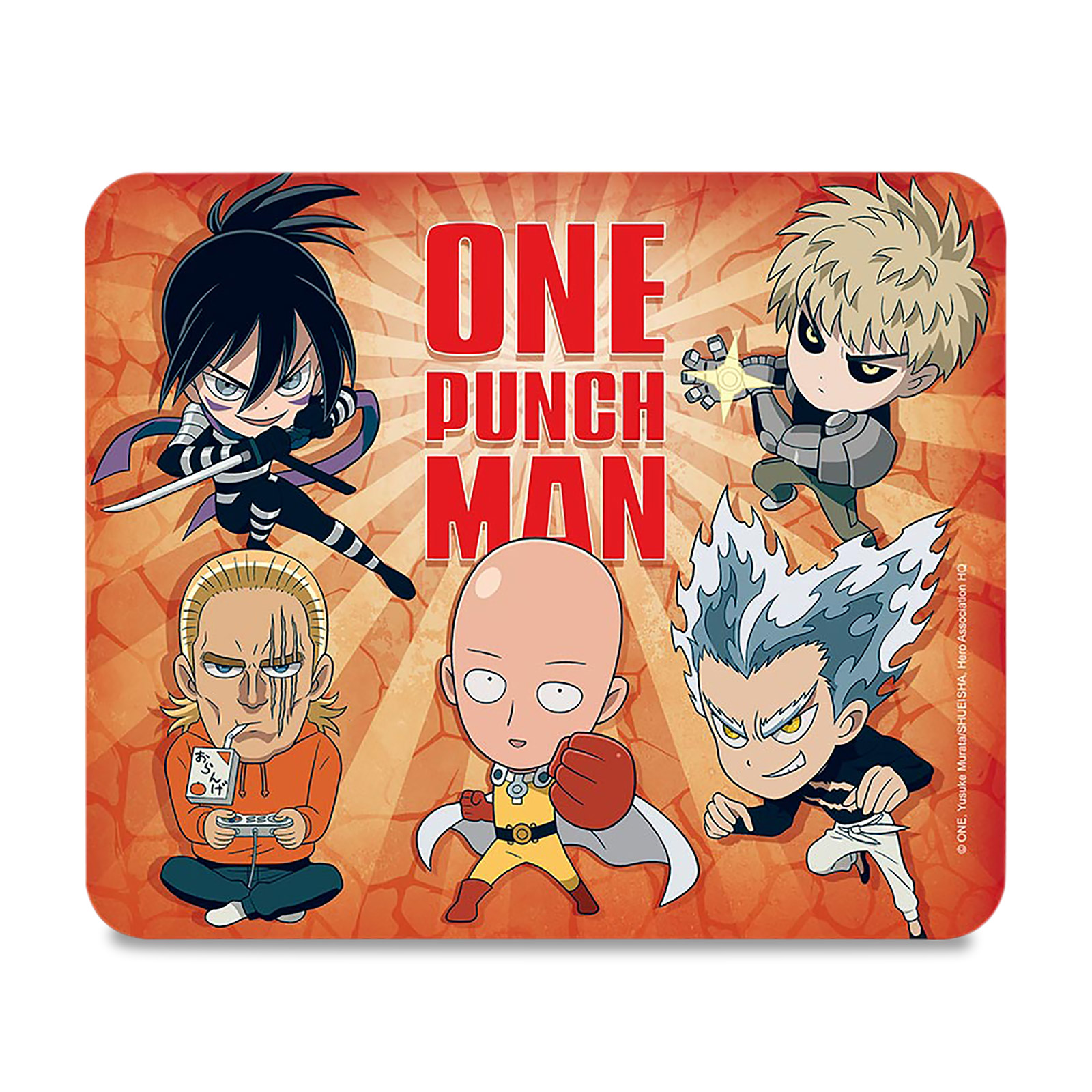 One Punch Man - Saitama & Friends Mousepad