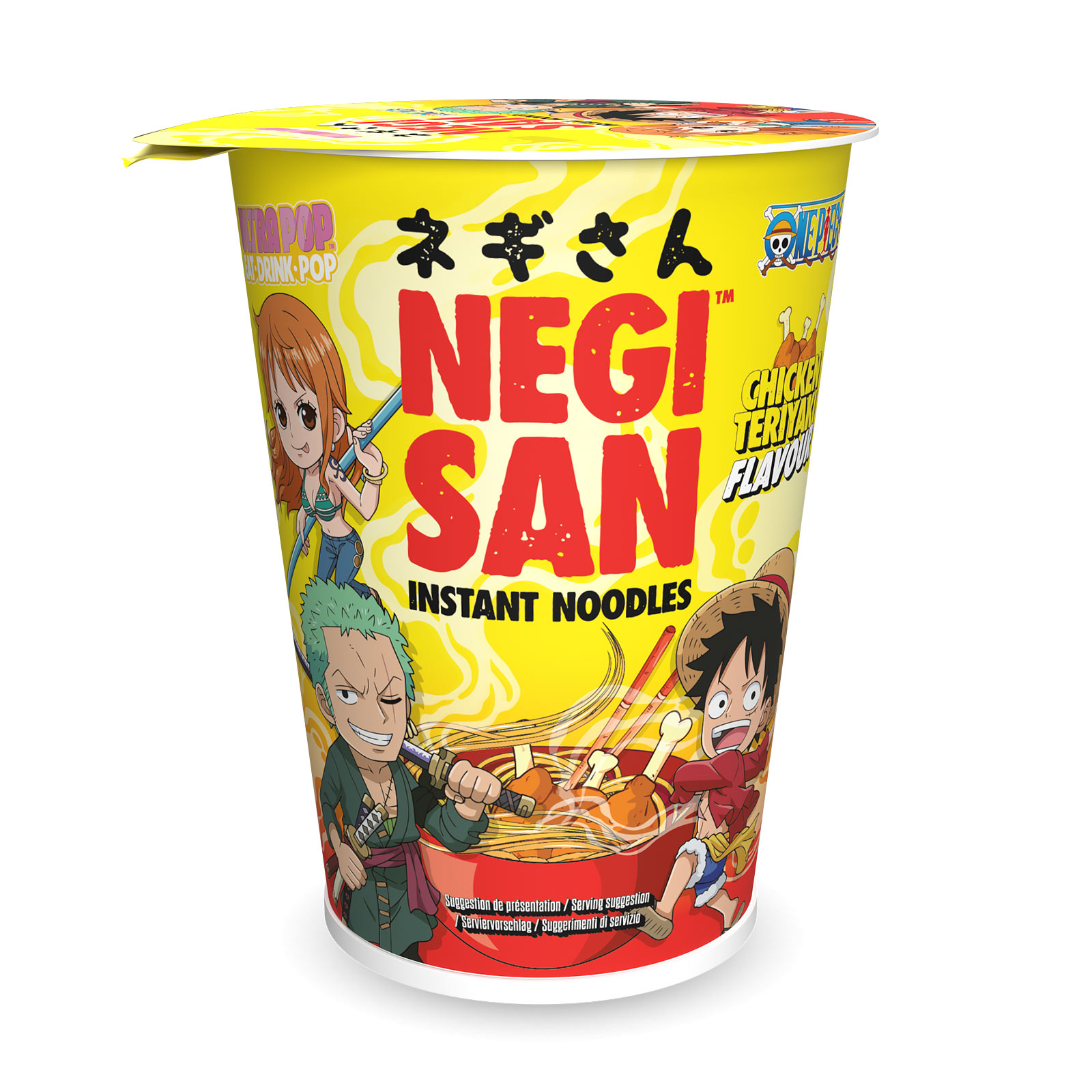 Luffy, Zoro und Nami Chicken Teriyaki Instant-Nudeln - One Piece