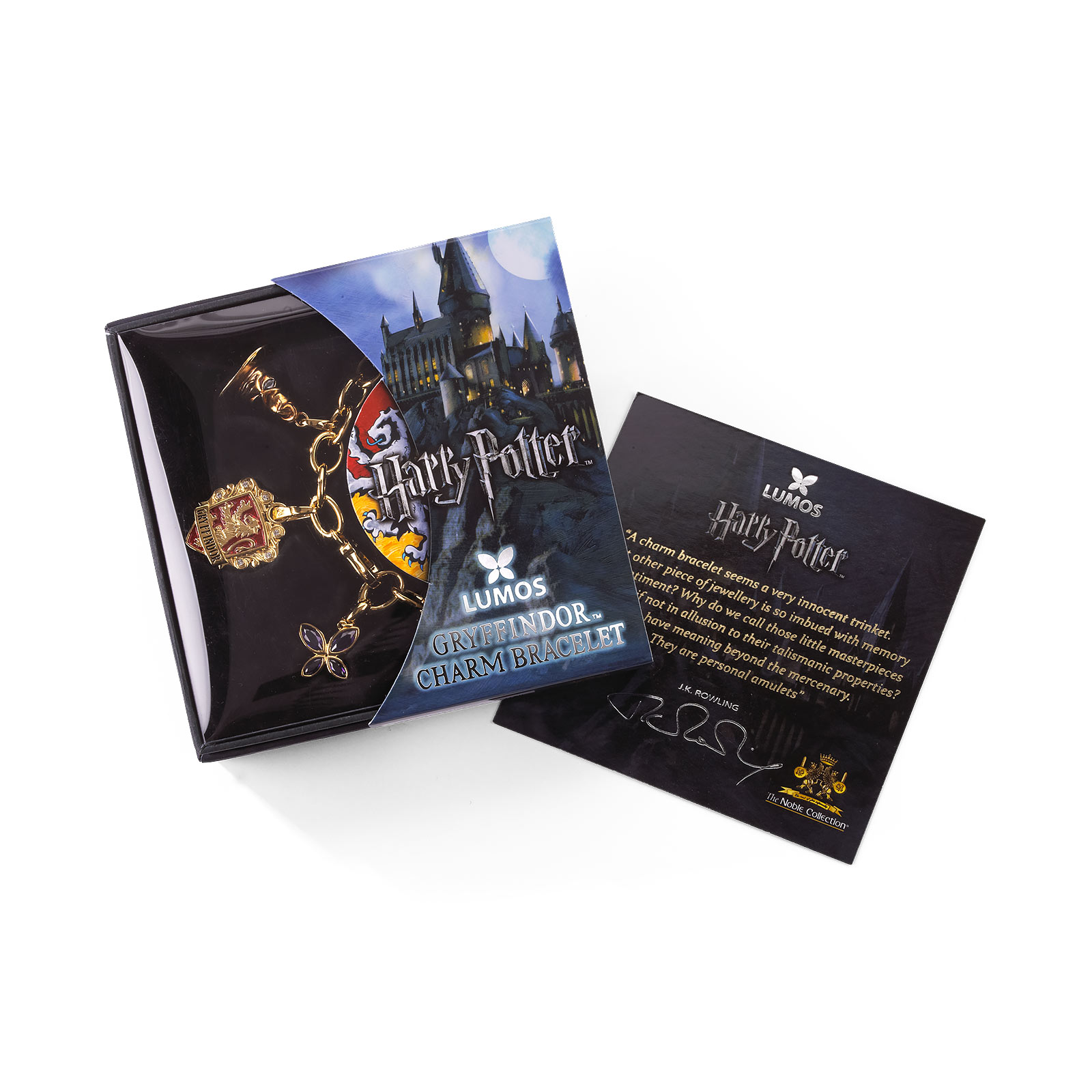 Harry Potter - Bracelet à breloques Lumos Gryffondor