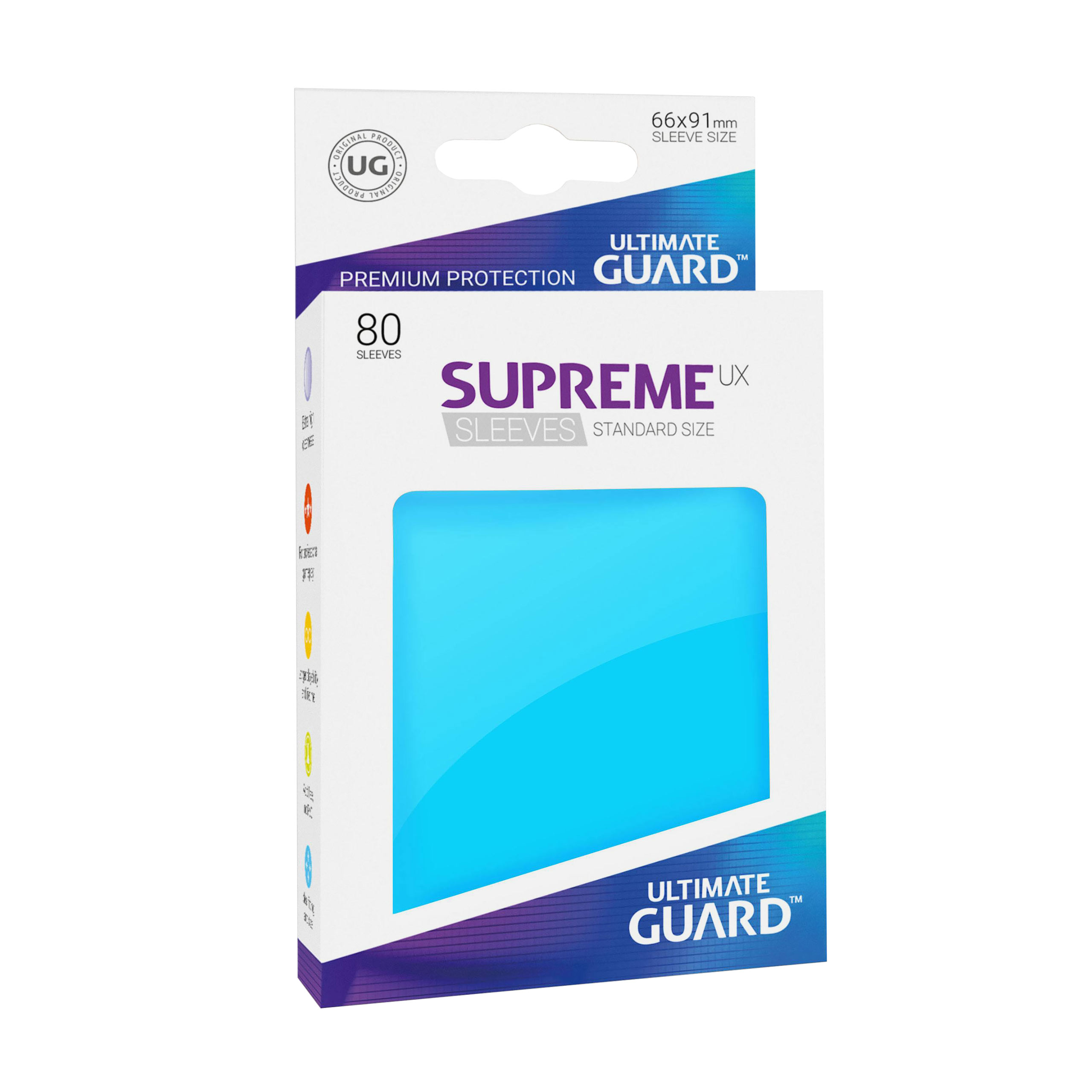 Pochettes Ultimate Guard pour cartes à collectionner bleu set de 80 cartes