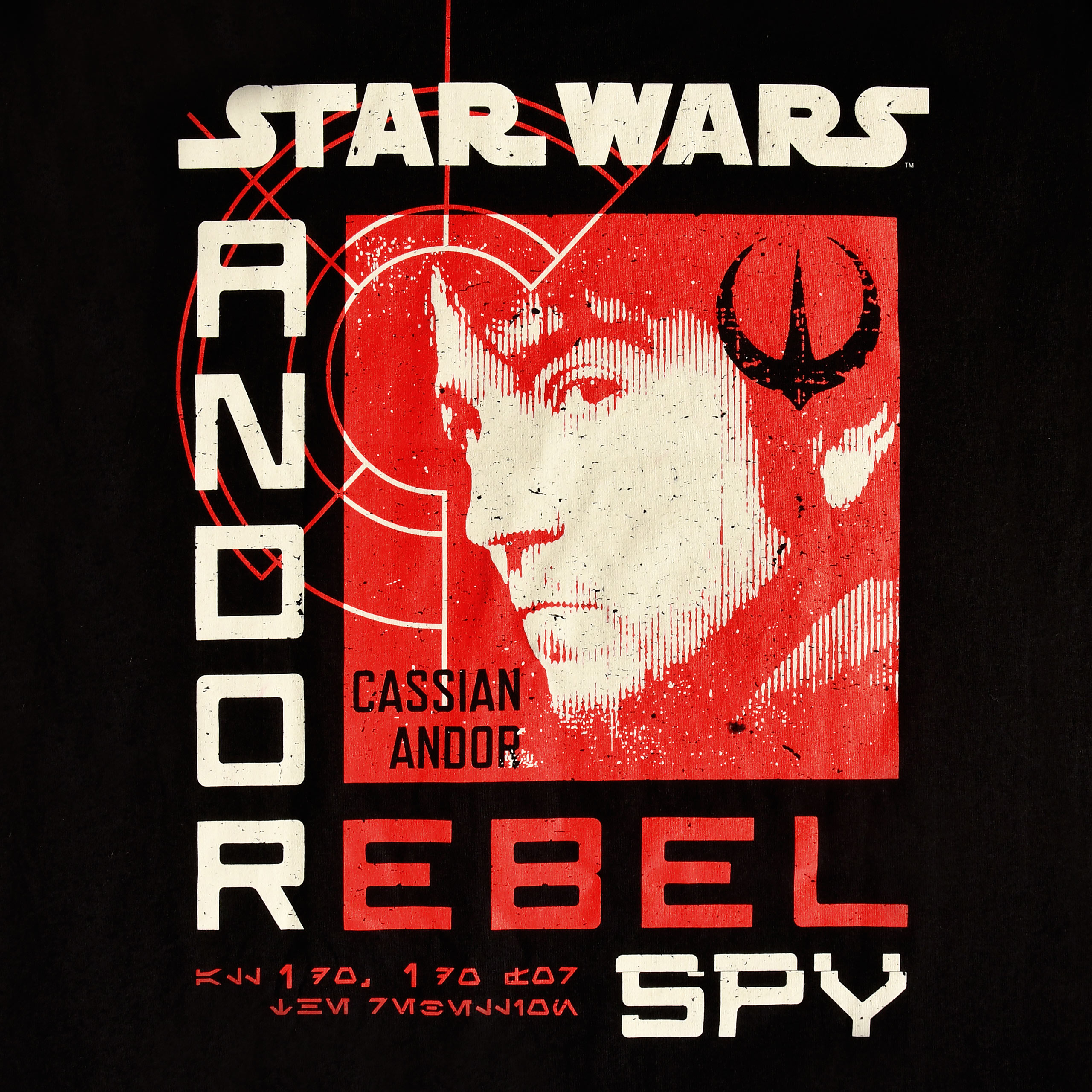 Star Wars - T-shirt Espion Rebelle Andor noir