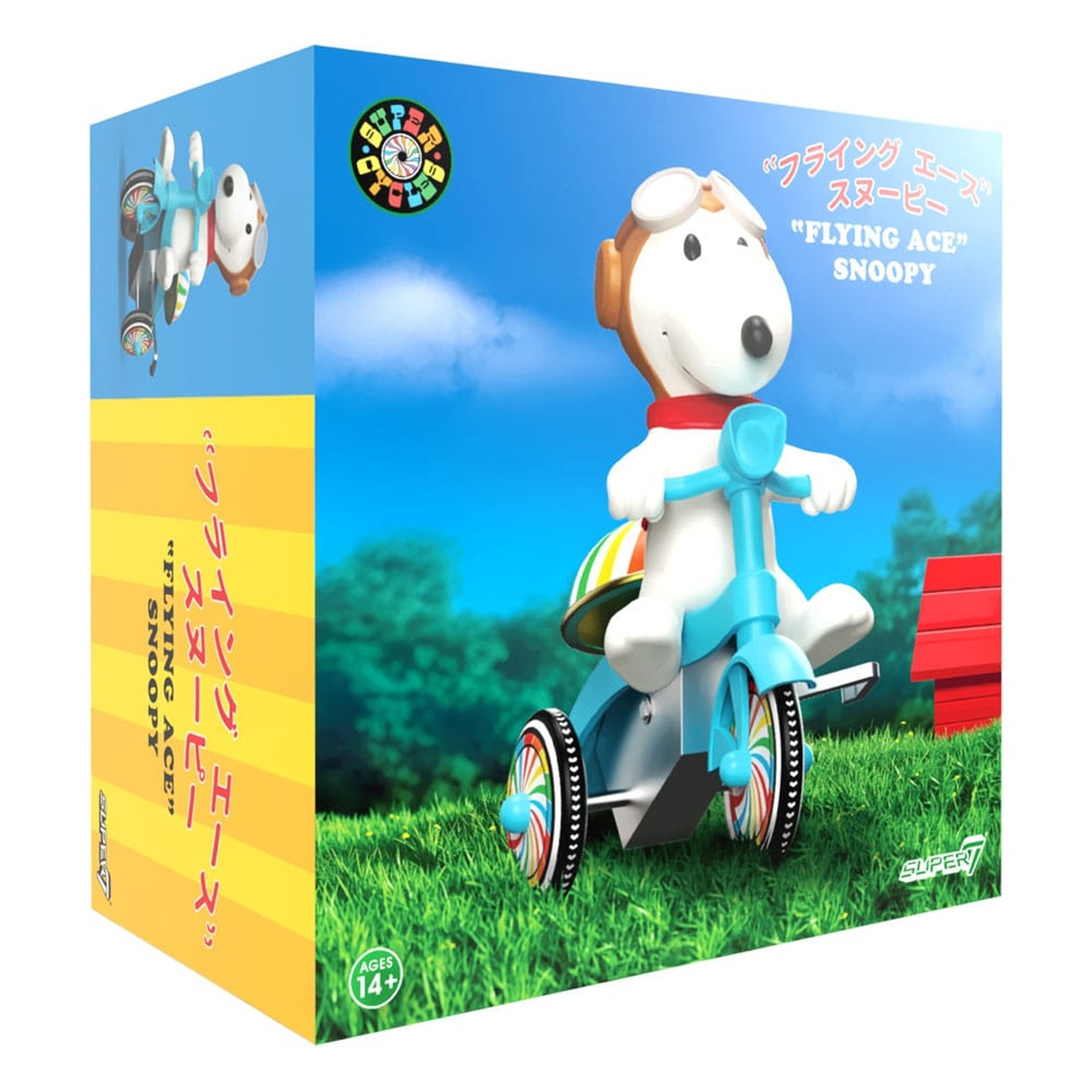 Peanuts Super Cycles figurka akcji Snoopy Flying Ace 13 cm