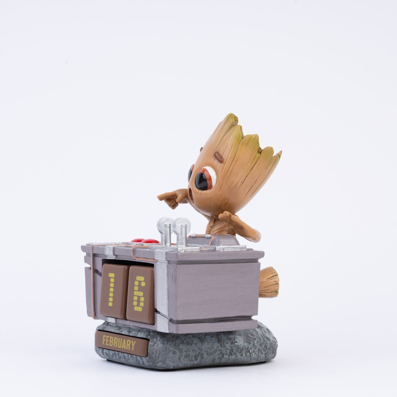 Marvel Calendario eterno 3D Groot Death Button 12 cm