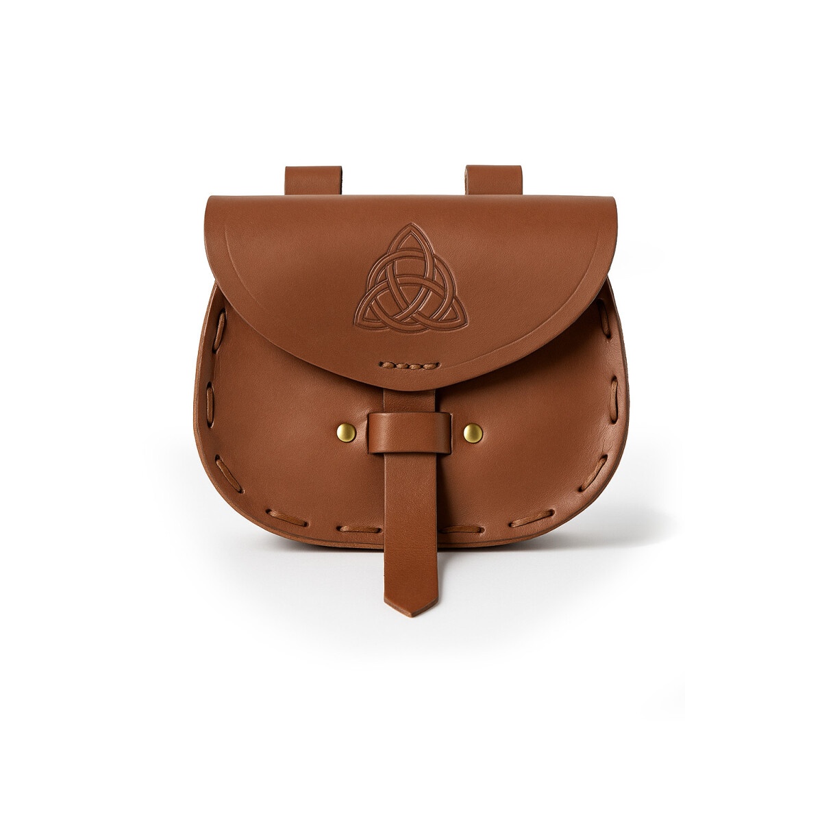 Medeltida läderbältesväska Erin med keltisk prägling