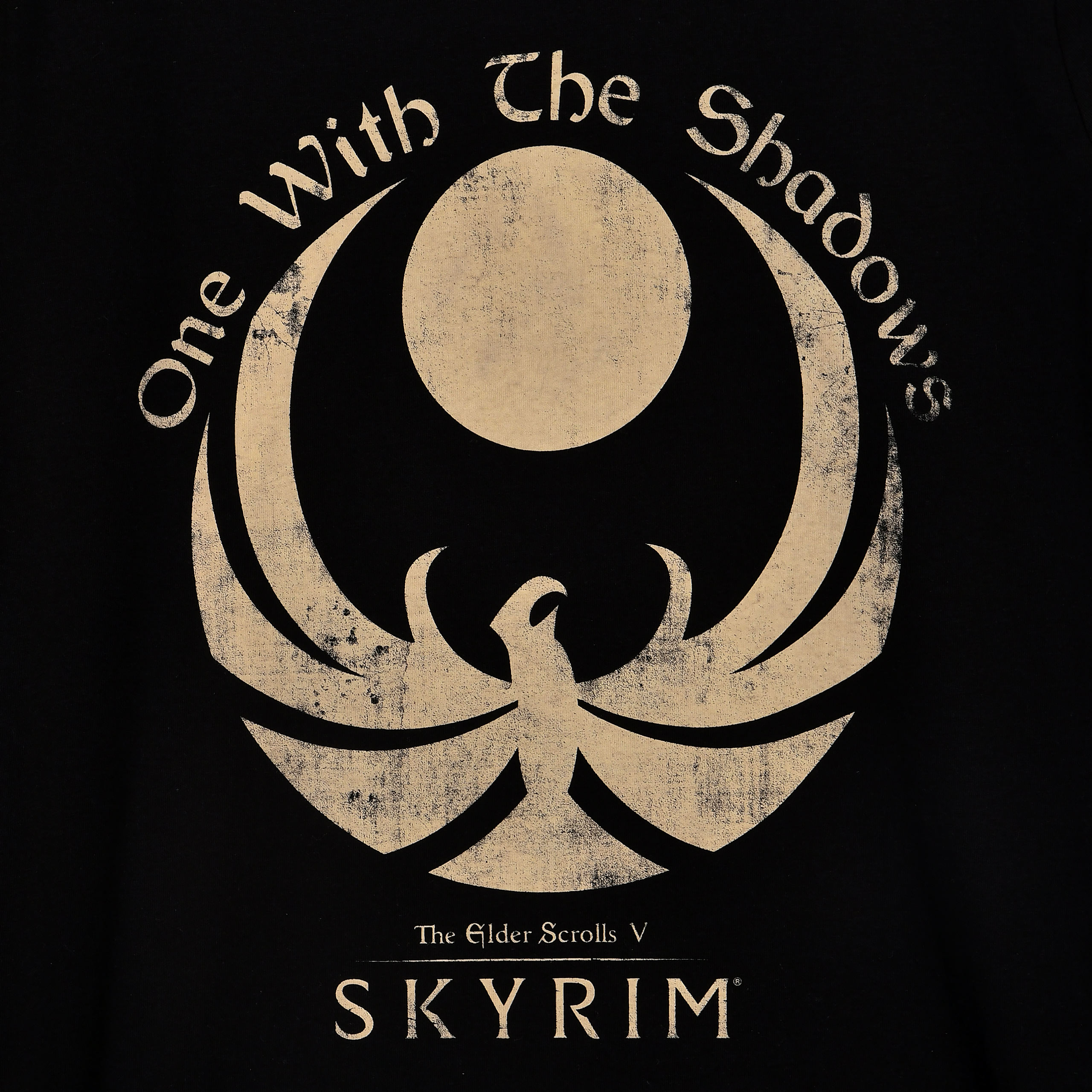 Skyrim - One With the Shadows T-Shirt noir