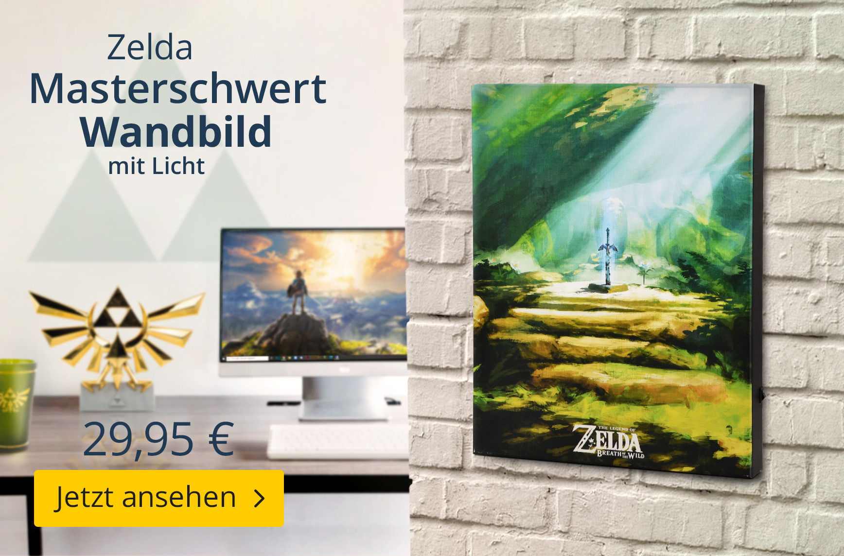 Zelda - Masterschwert Wandbild mit Licht - 29,95 EUR