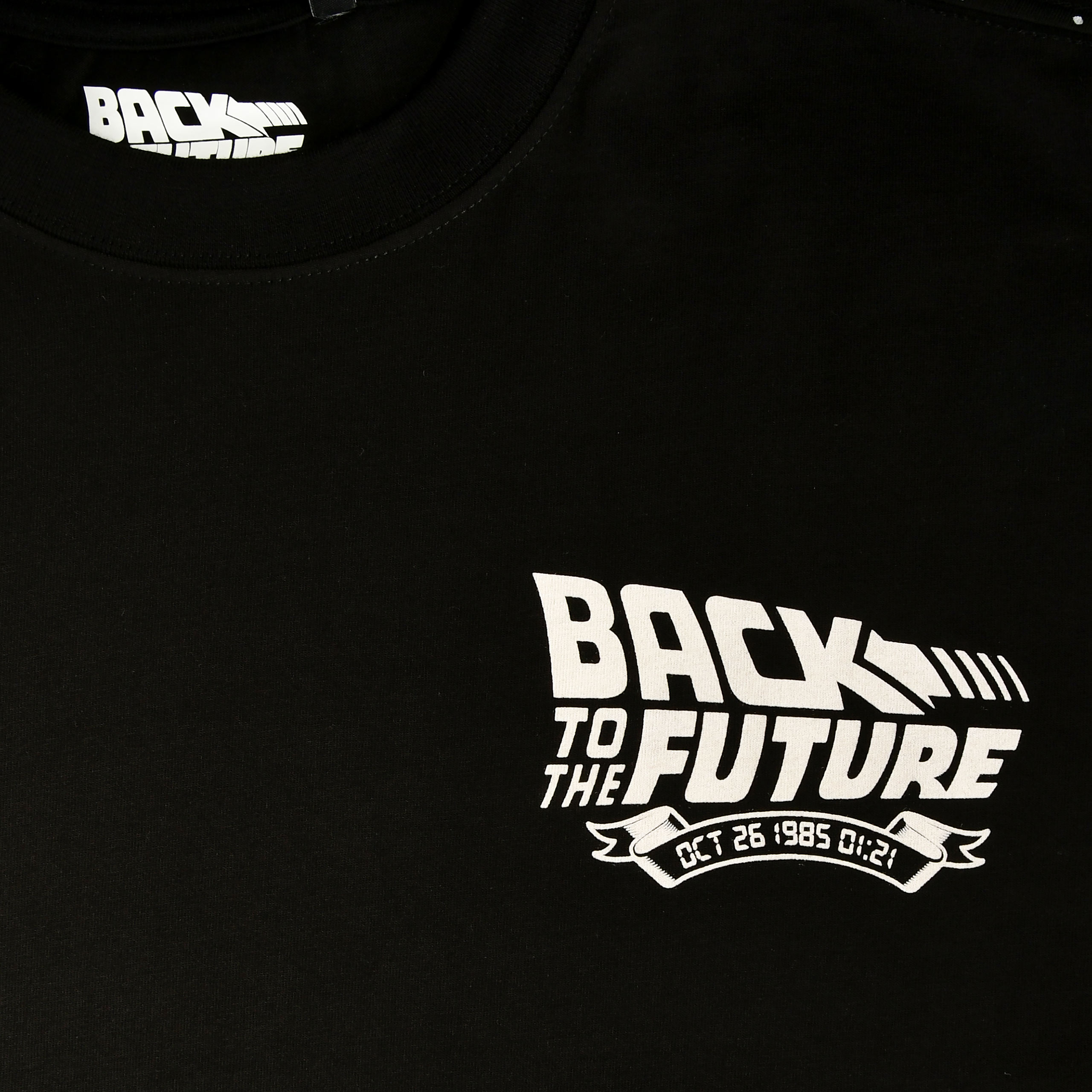 Regreso al Futuro - Camiseta Oversize DeLorean negra