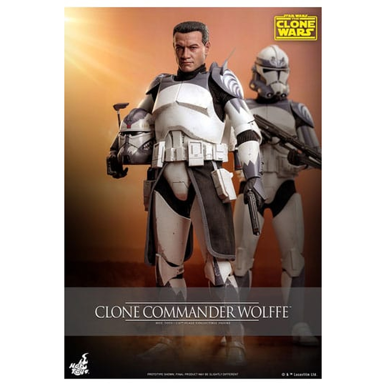 Star Wars: The Clone Wars - Clone Commander Wolffe Actionfigur 1:6