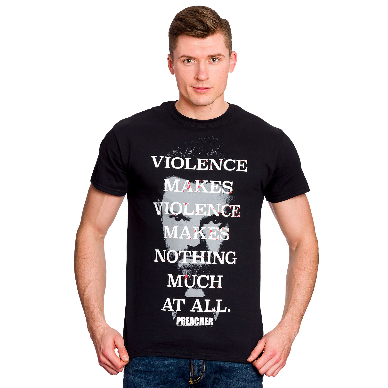 Preacher - Violence Makes Violence T-Shirt schwarz