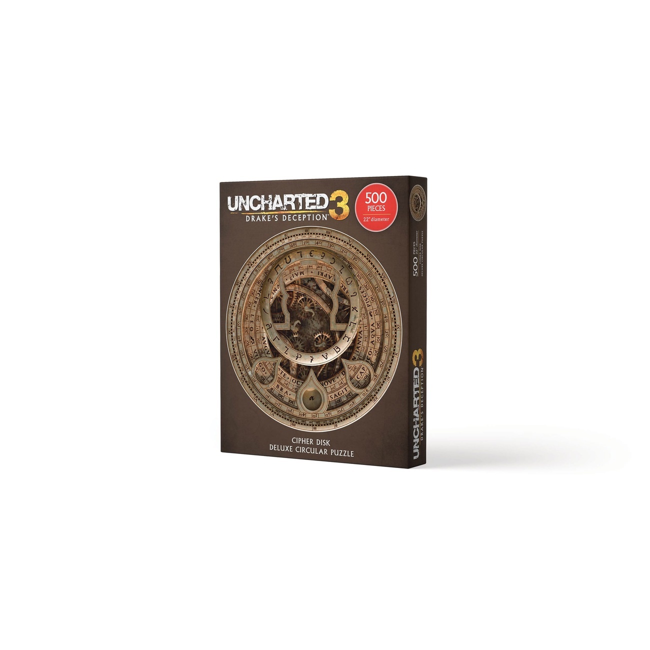 Uncharted Puzzle Cipher Disk Circular Deluxe (500 Pieces)