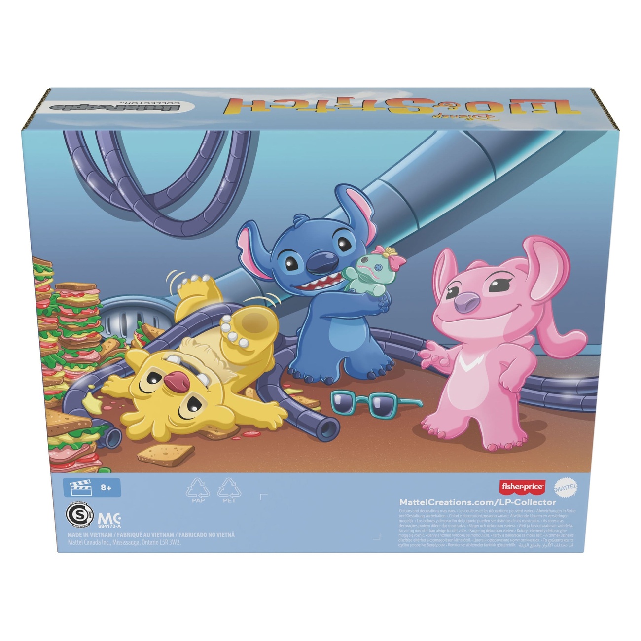 Lilo & Stitch Little People Collector minifiguren 3-pack Stitch & The Cousins 7 cm