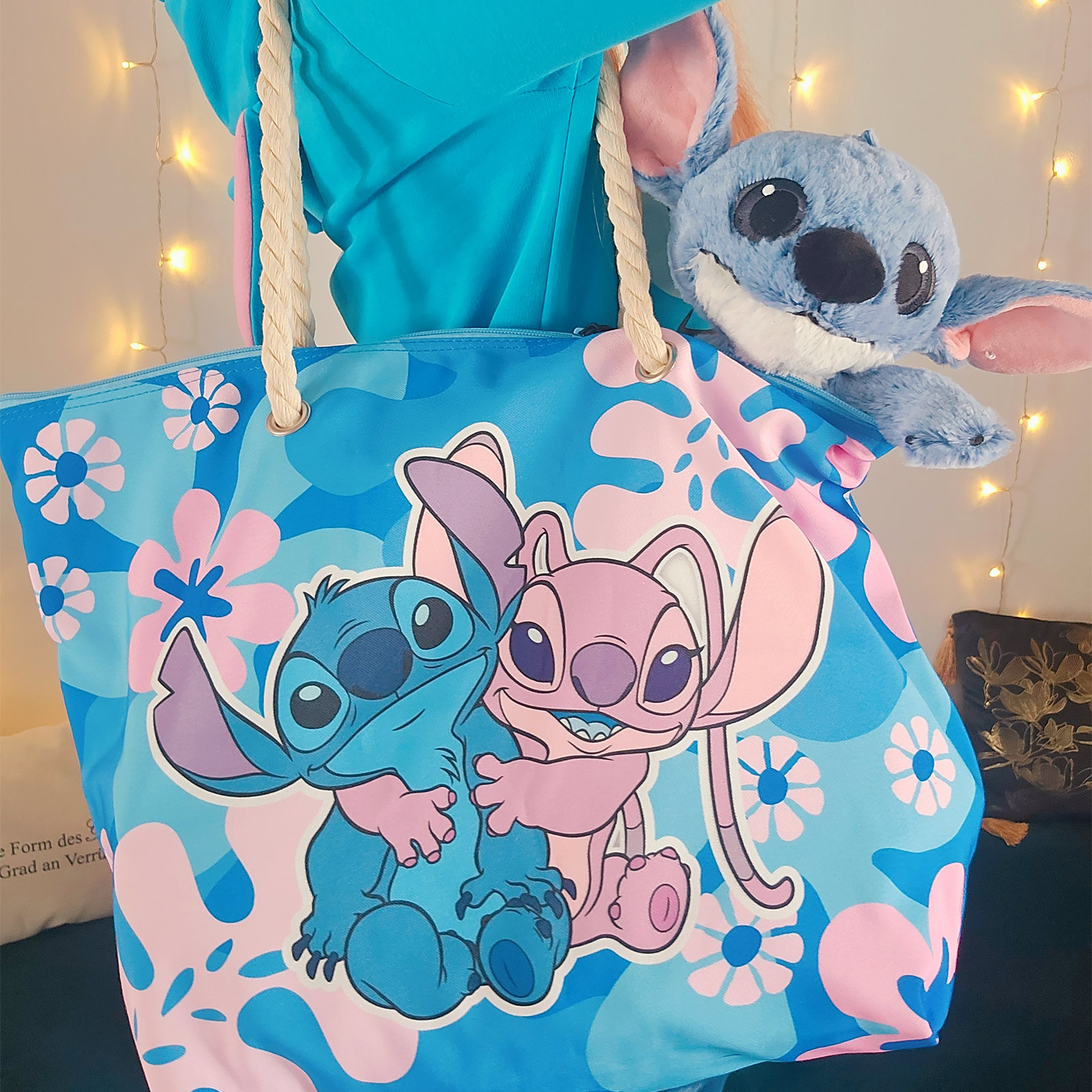 Stitch en Angel Shopper Tas - Lilo & Stitch