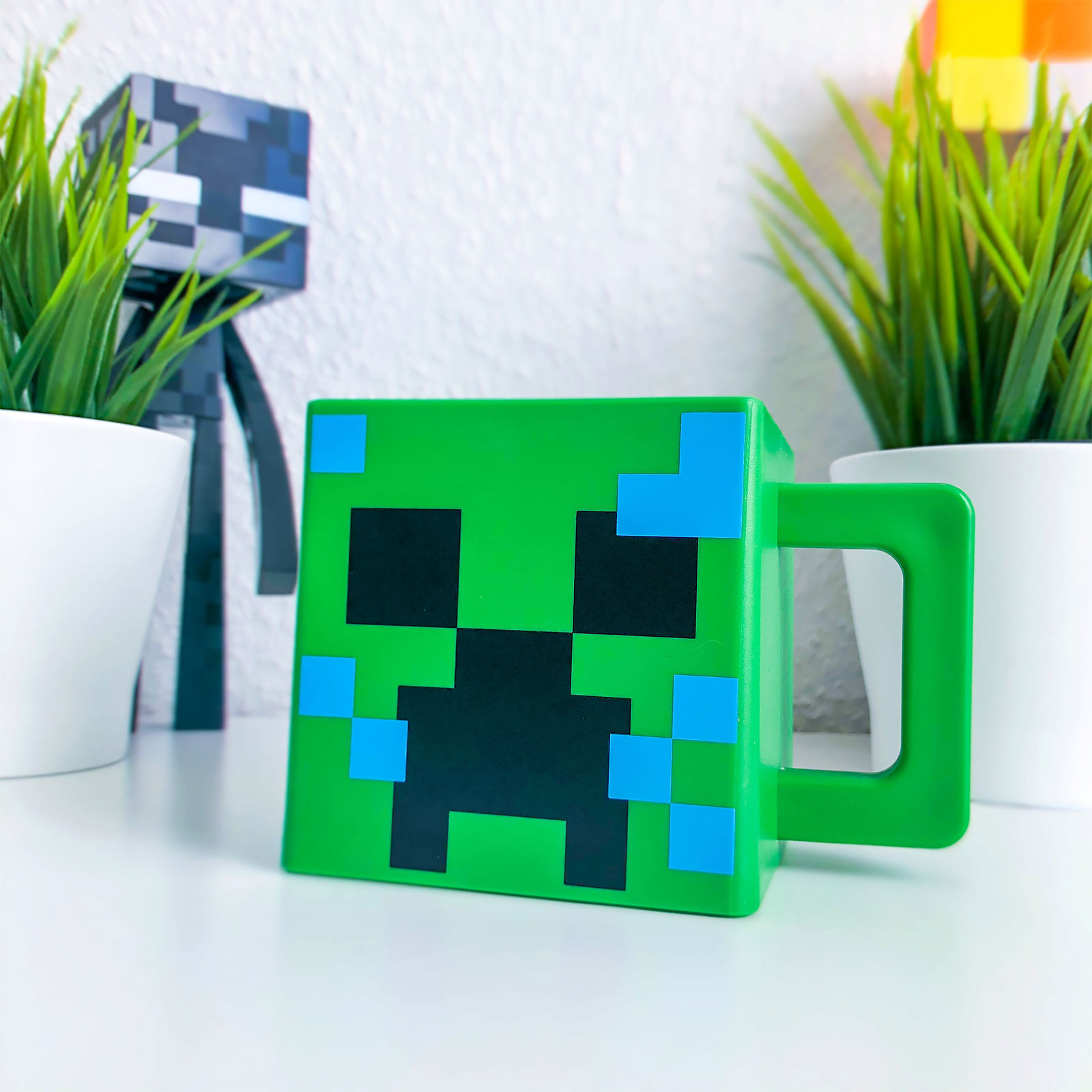 Minecraft - Charged Creeper Tasse grün