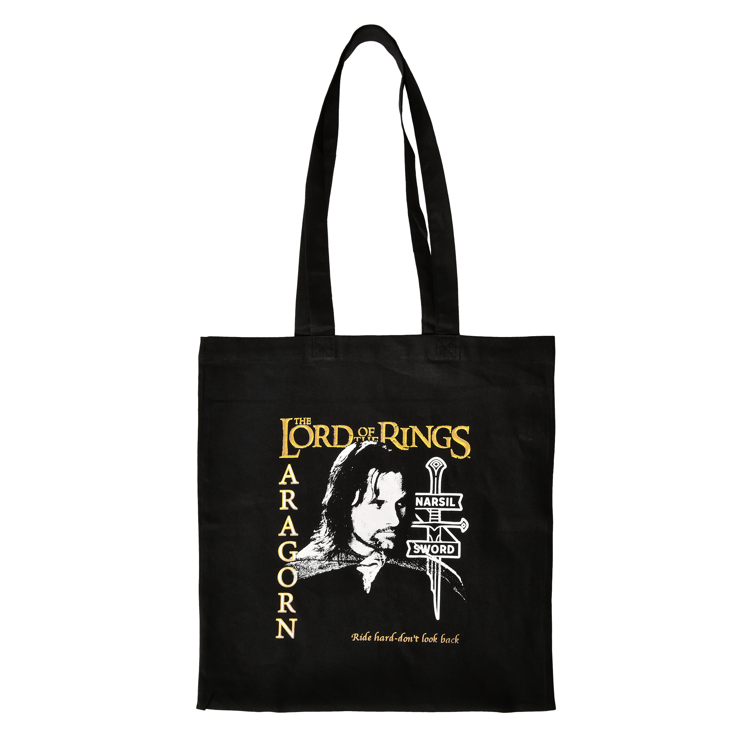 Le Seigneur des Anneaux - Sac en toile de jute Aragorn noir