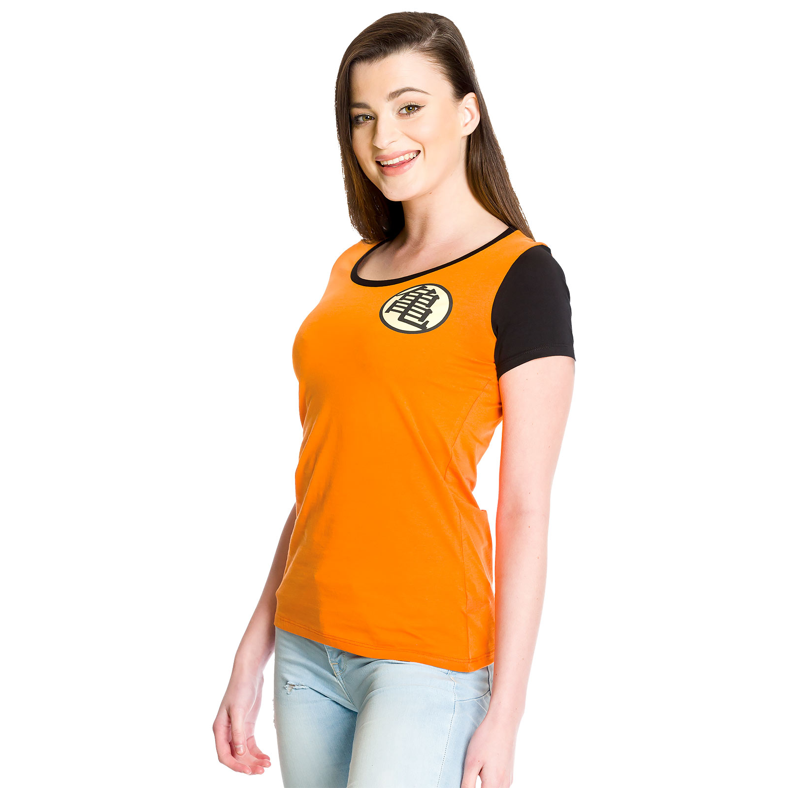 Dragon Ball - Kame Symbol Girlie Shirt orange