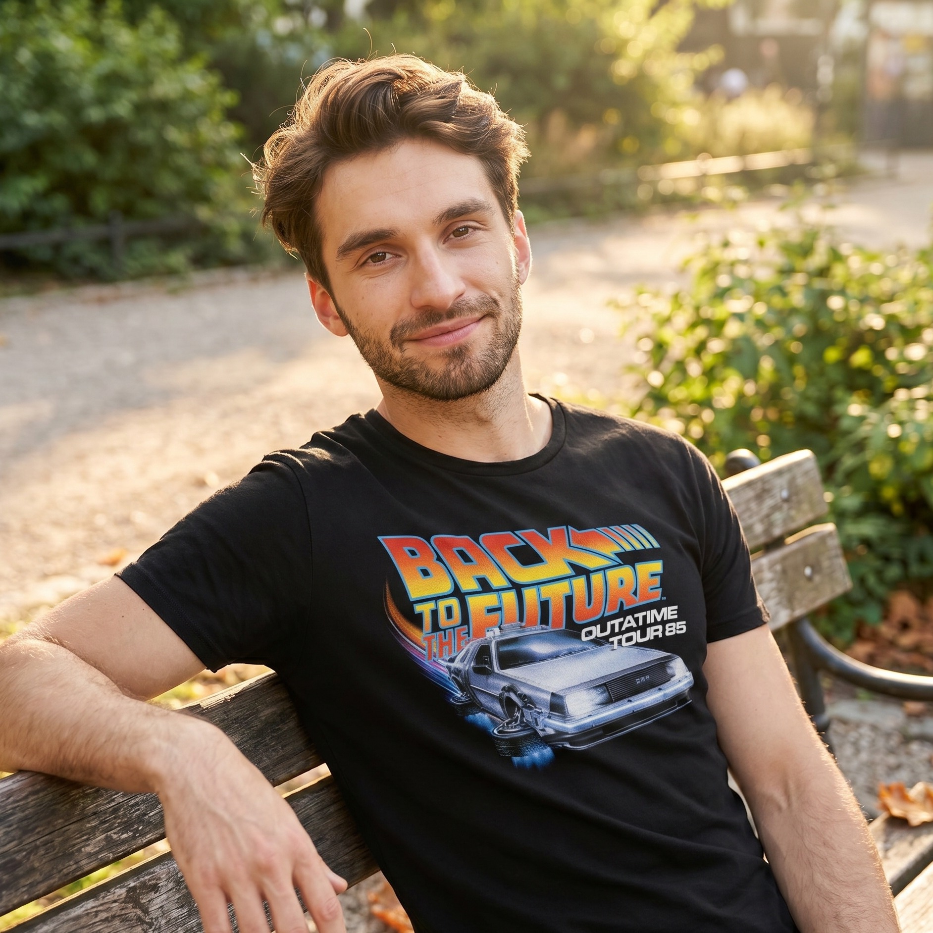 Tillbaka till framtiden - Outatime Tour T-shirt svart
