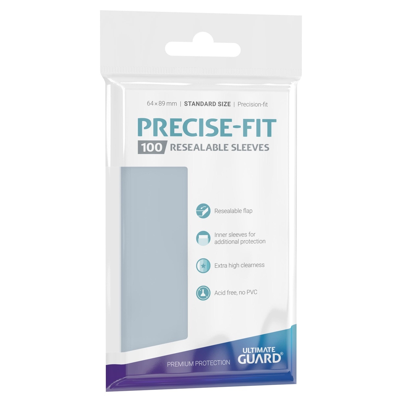 Ultimate Guard Precise-Fit Sleeves Standard Size (100) - Resealable