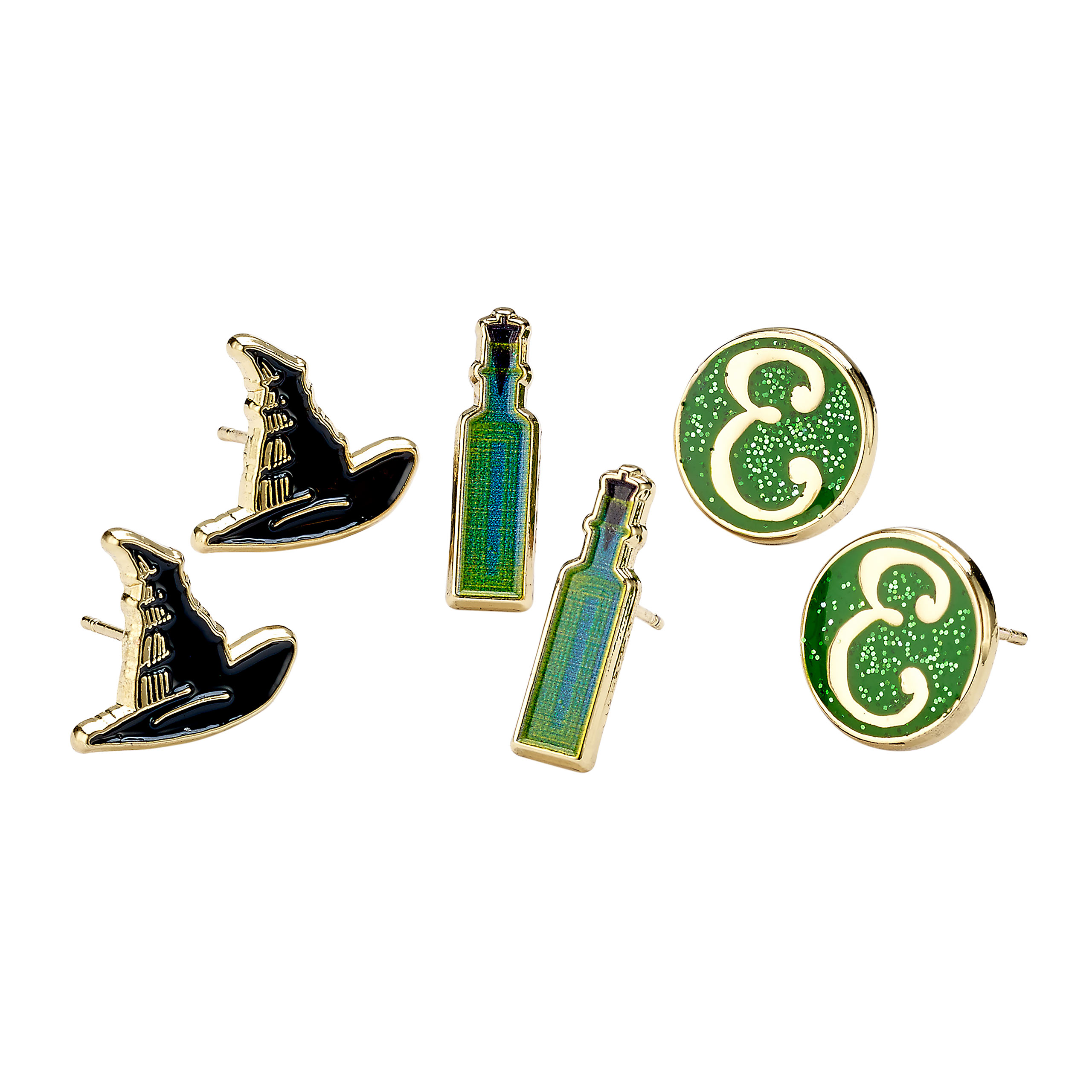 Wicked - Boucles d'oreilles Elphaba set de 3