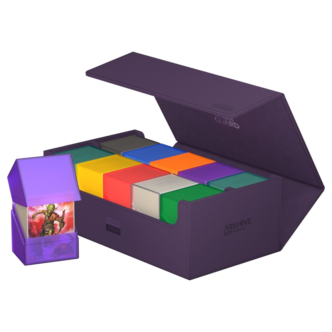 ultimate guard Arkhive 800+　Boulderx４個 Ultimate Guard Arkhive 800+ XenoSkin Monocolor Purple | Elbenwald