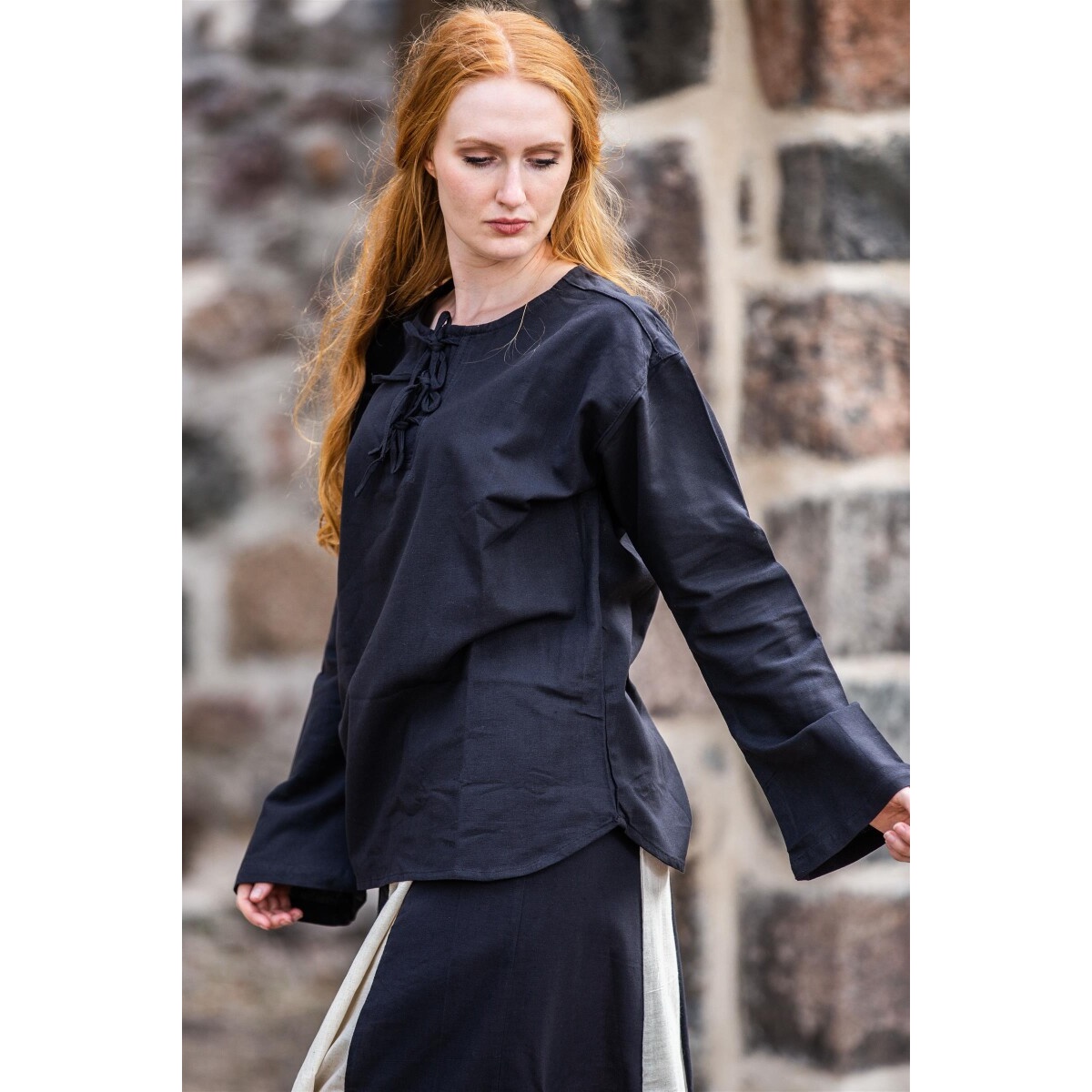 Medieval Blouse Tilda black
