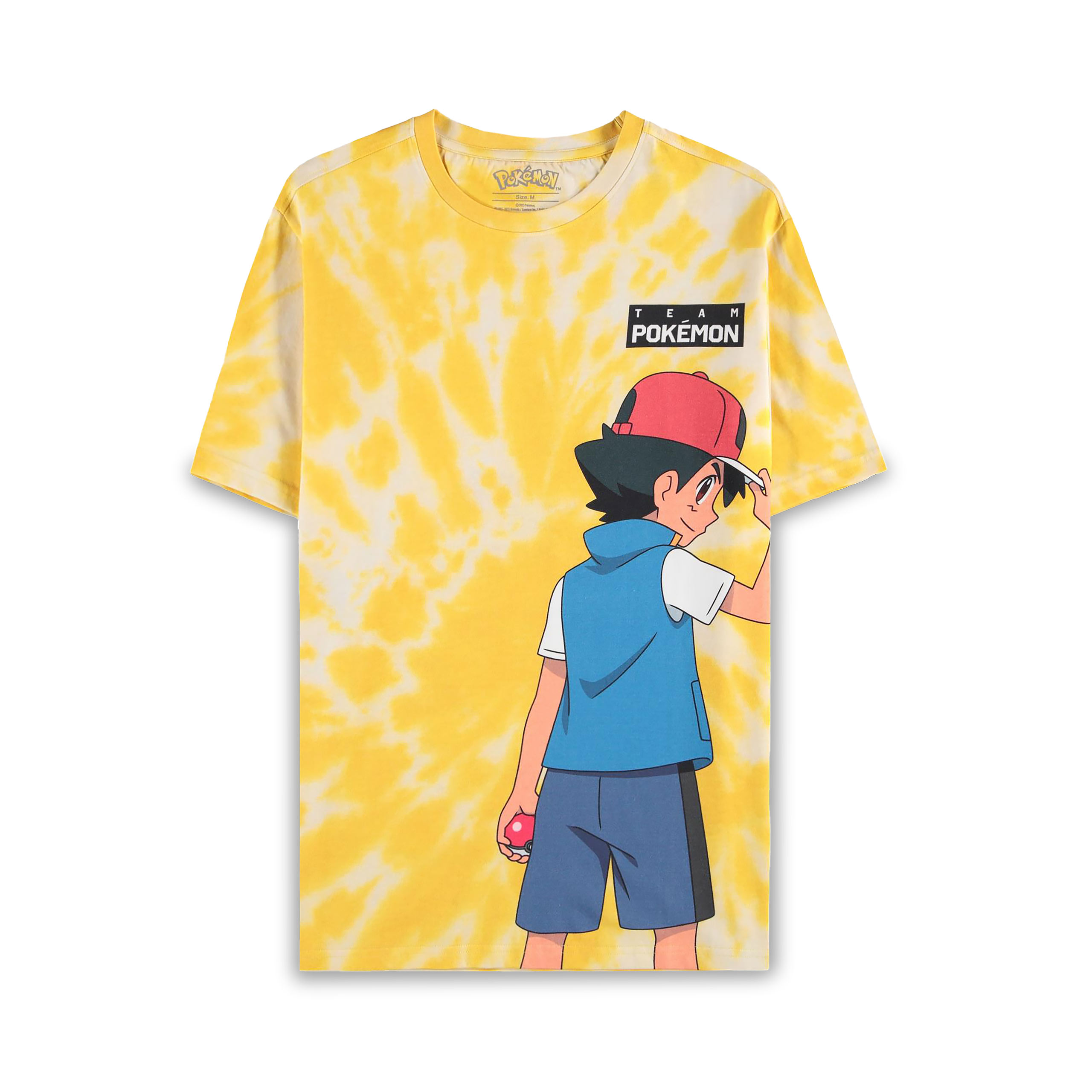 Pokemon - T-shirt Ash et Pikachu jaune
