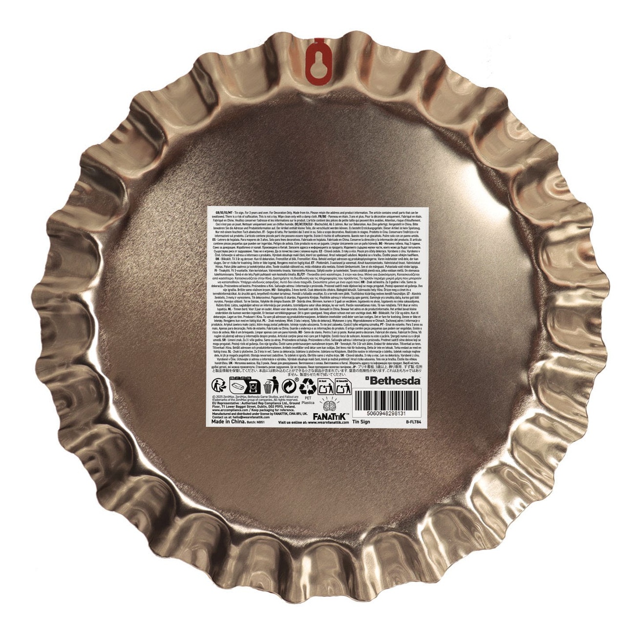 Fallout Blaszany Szyld Sunset Sarsaparilla Bottle Cap
