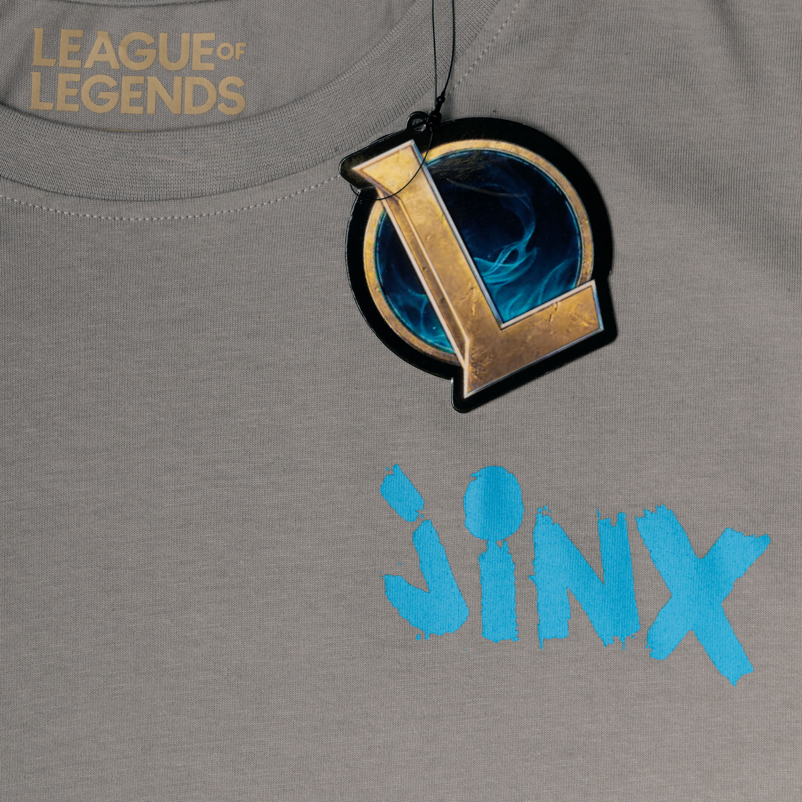 League of Legends - Jinx Character T-Shirt grey