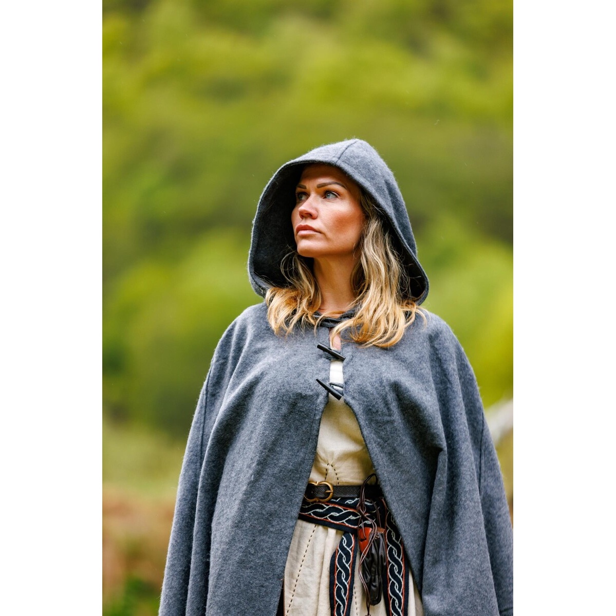 Mantello medievale Marie nero