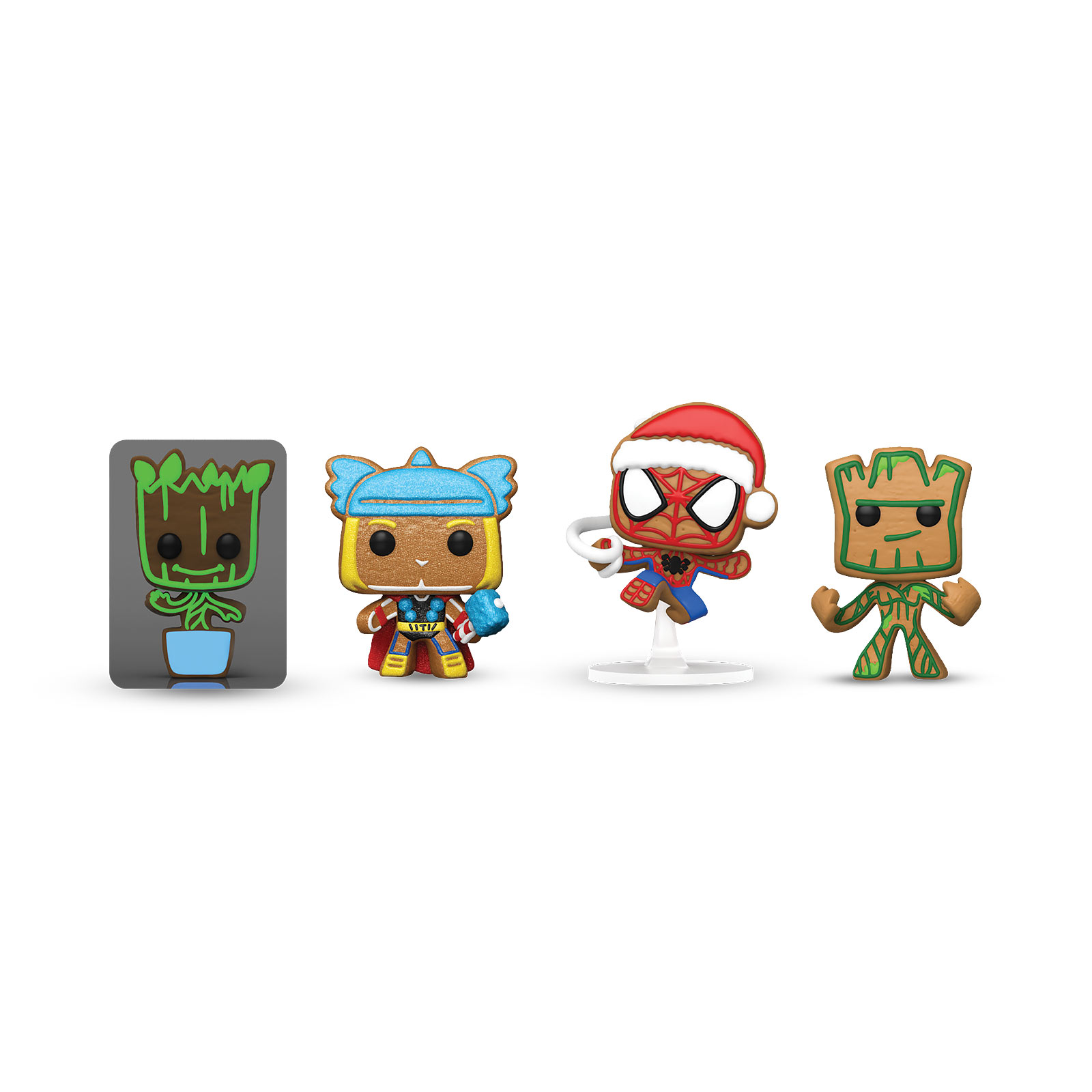 Marvel - Happy Holidays Funko Pocket Pop 4er Figuren Set