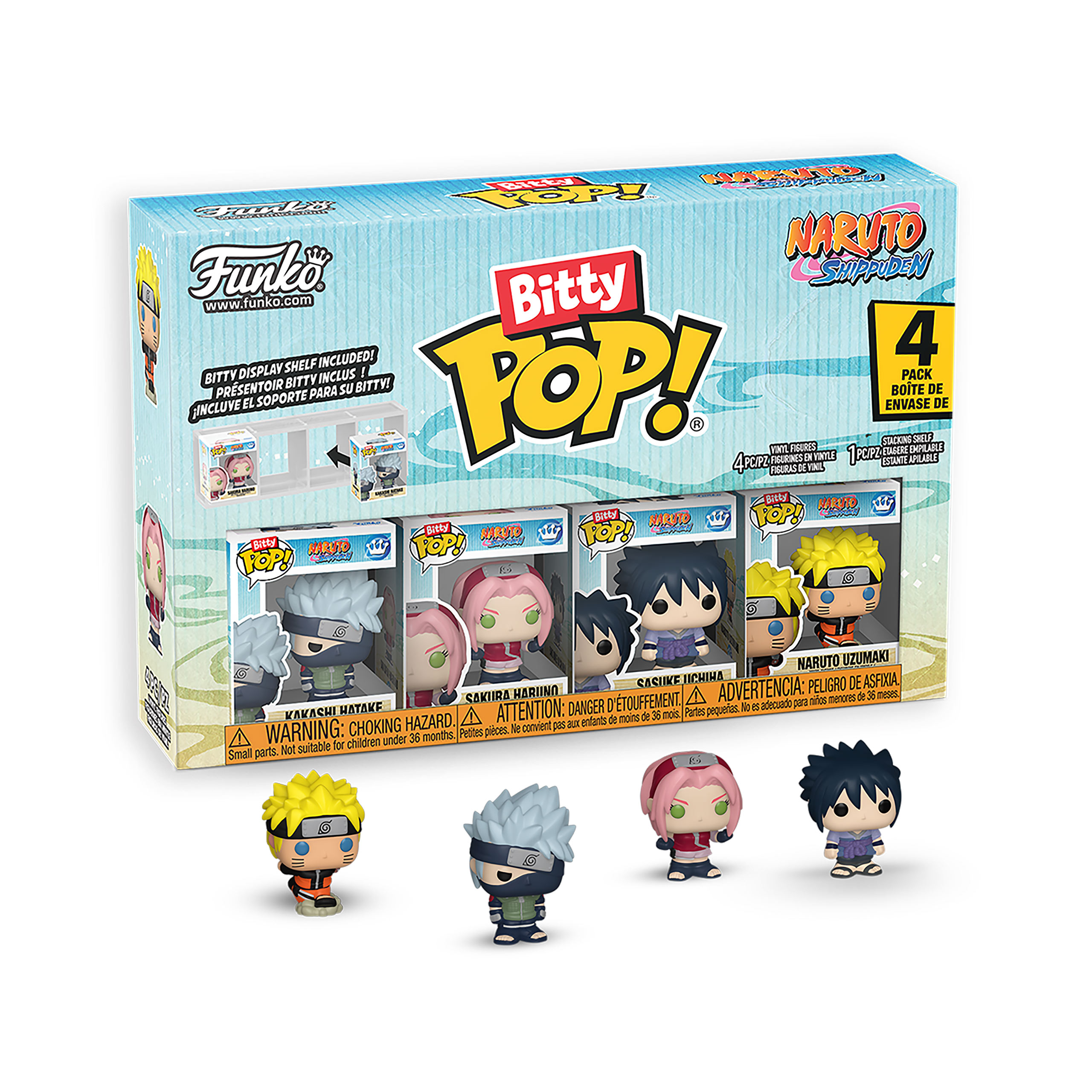 Naruto - Battles set de 4 figurines Funko Bitty Pop Série 1