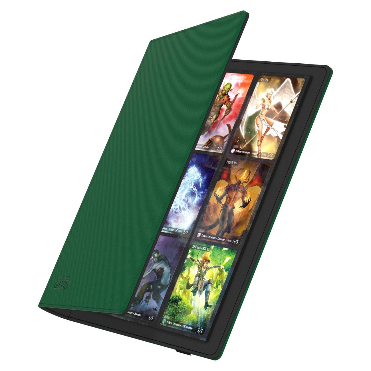 Ultimate Guard Flexxfolio 360 med 18 fickor Xenoskin - Grön