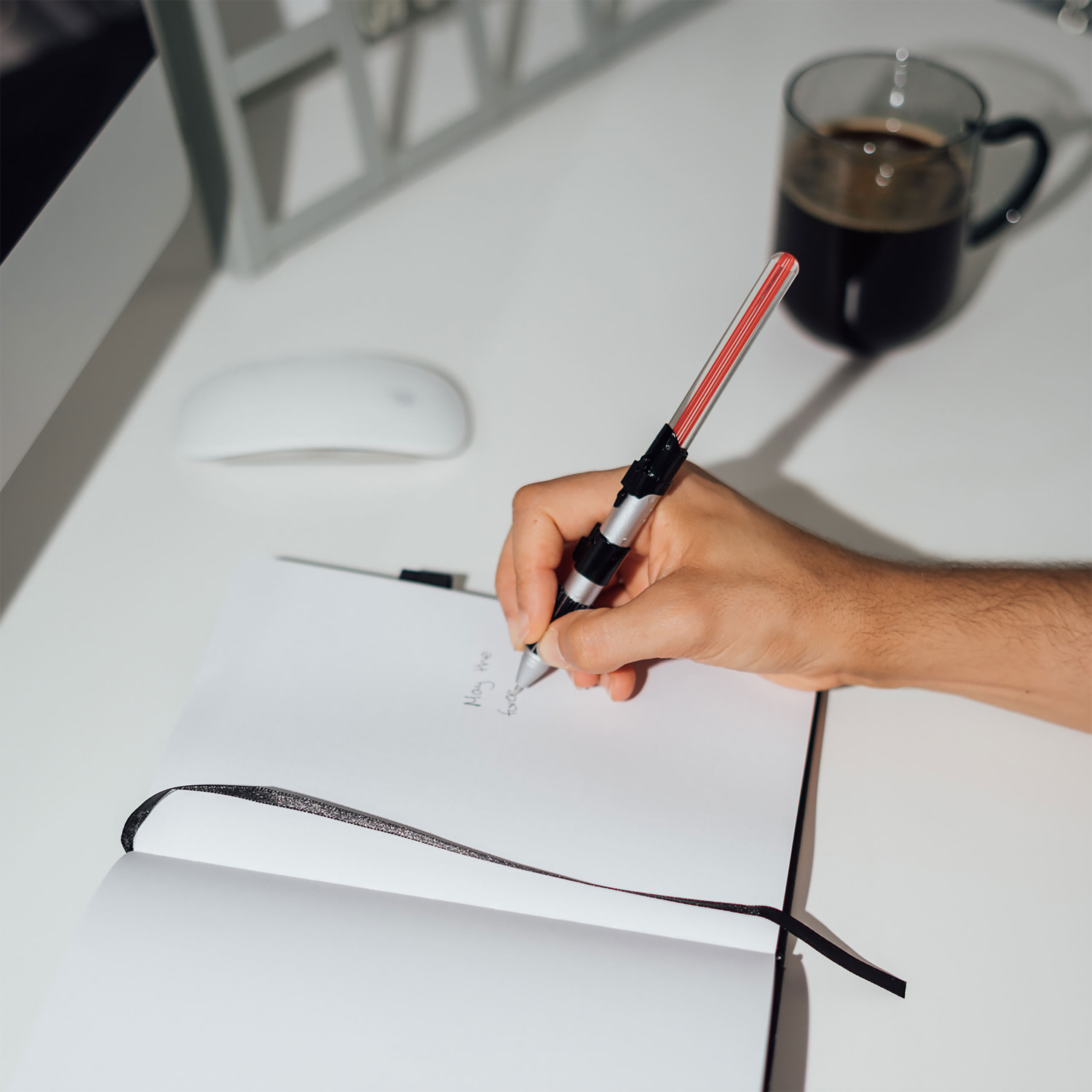 Darth Vader Notizbuch mit Lichtschwert Stift - Star Wars