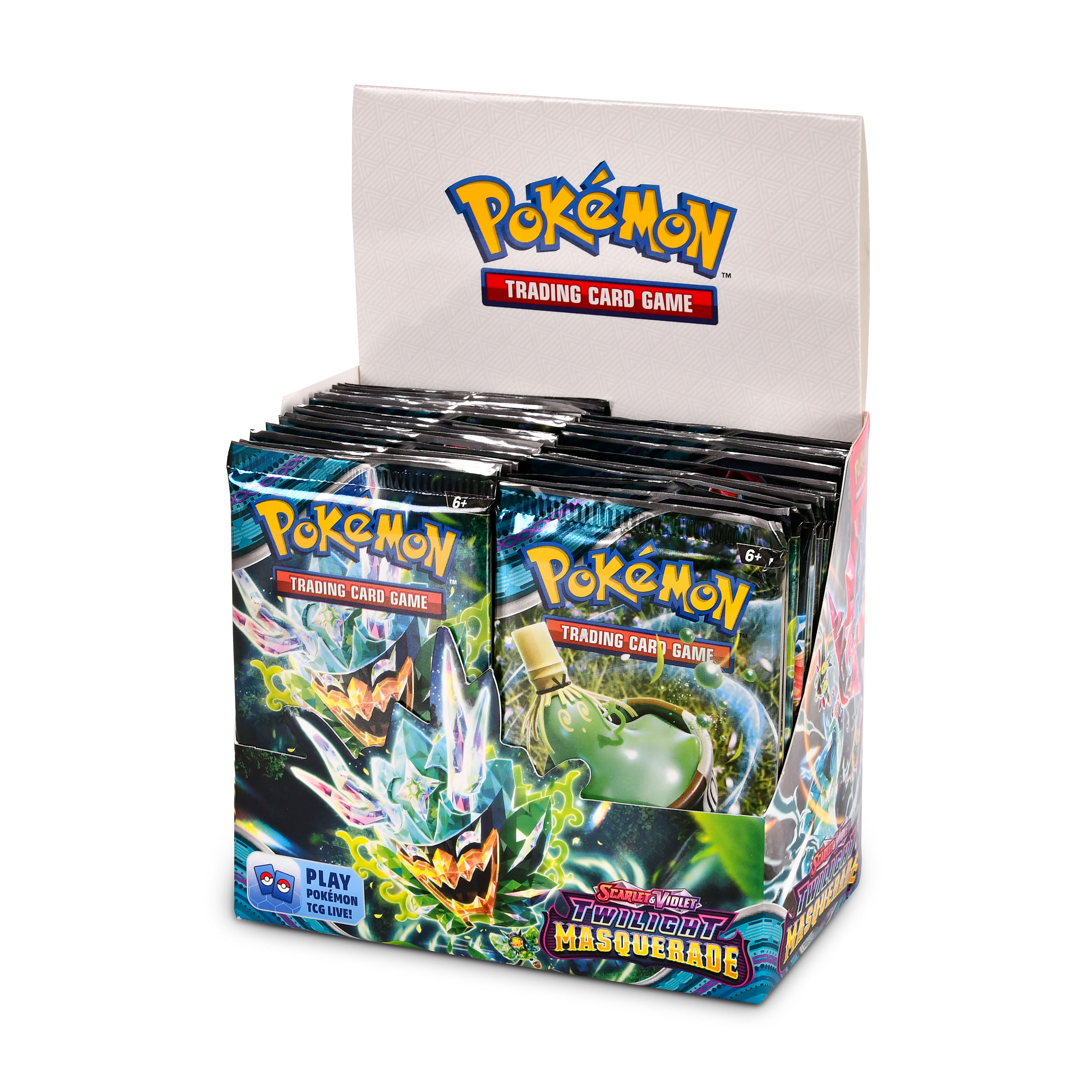 Pokemon - Mascarata Crepuscolare Scarlatto & Viola Display di Carte Collezionabili