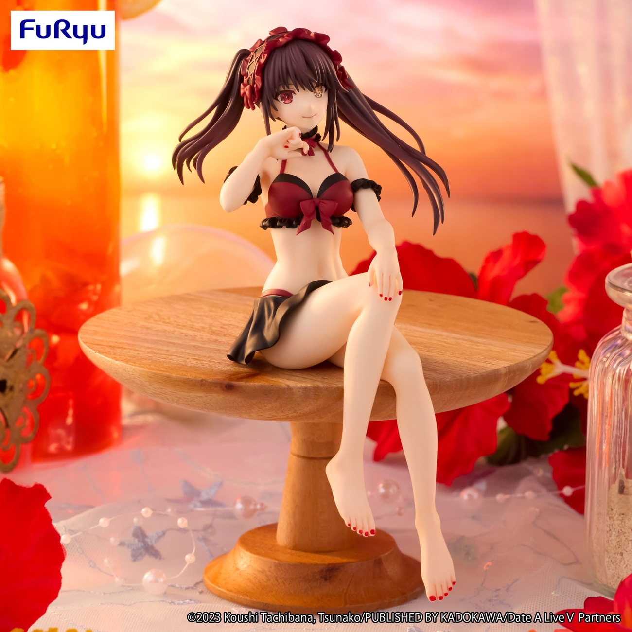 Date A Live Noodle Stopper Statua PVC Kurumi Tokisaki Swimsuit Ver. 15 cm