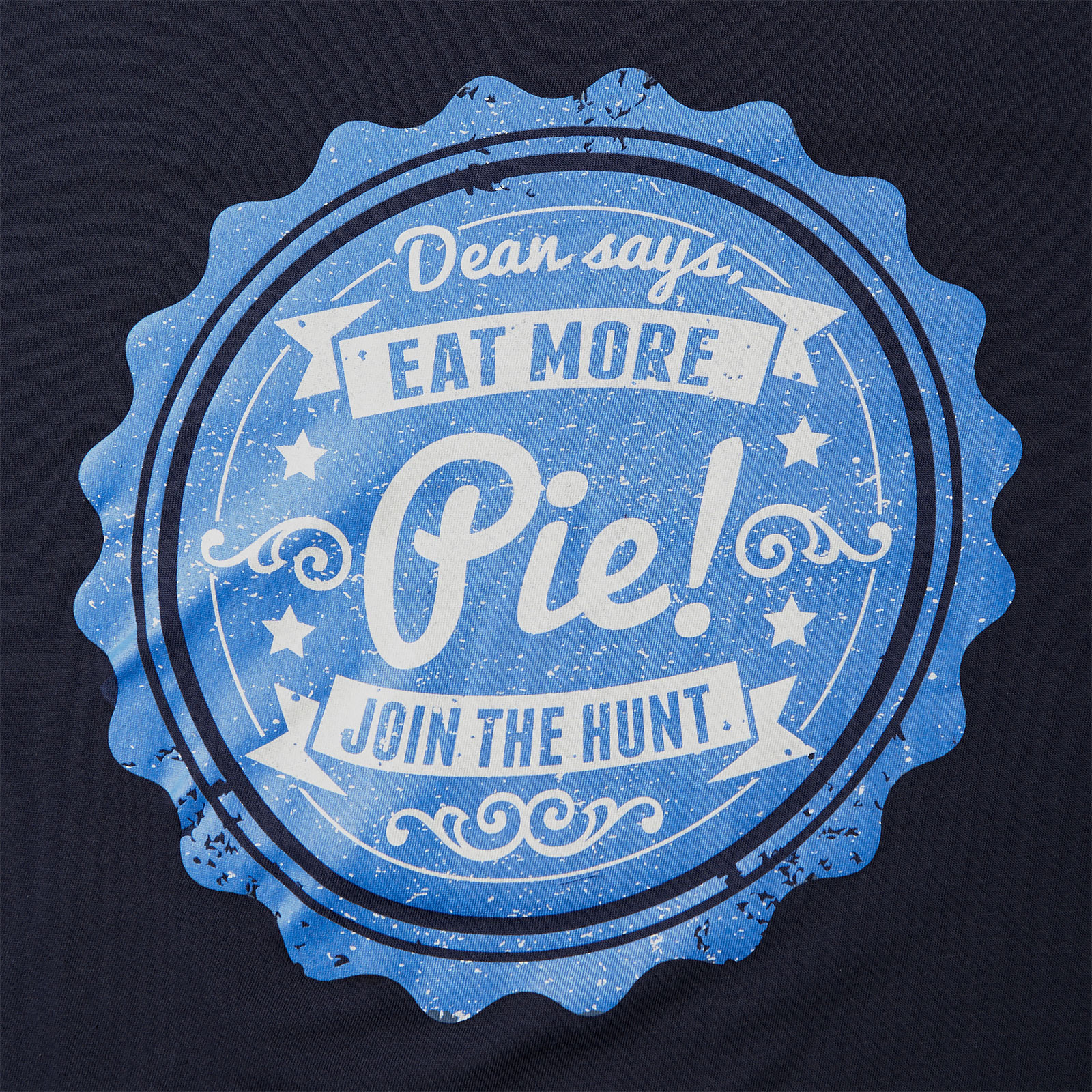 Supernatural - Eat More Pie T-shirt bleu