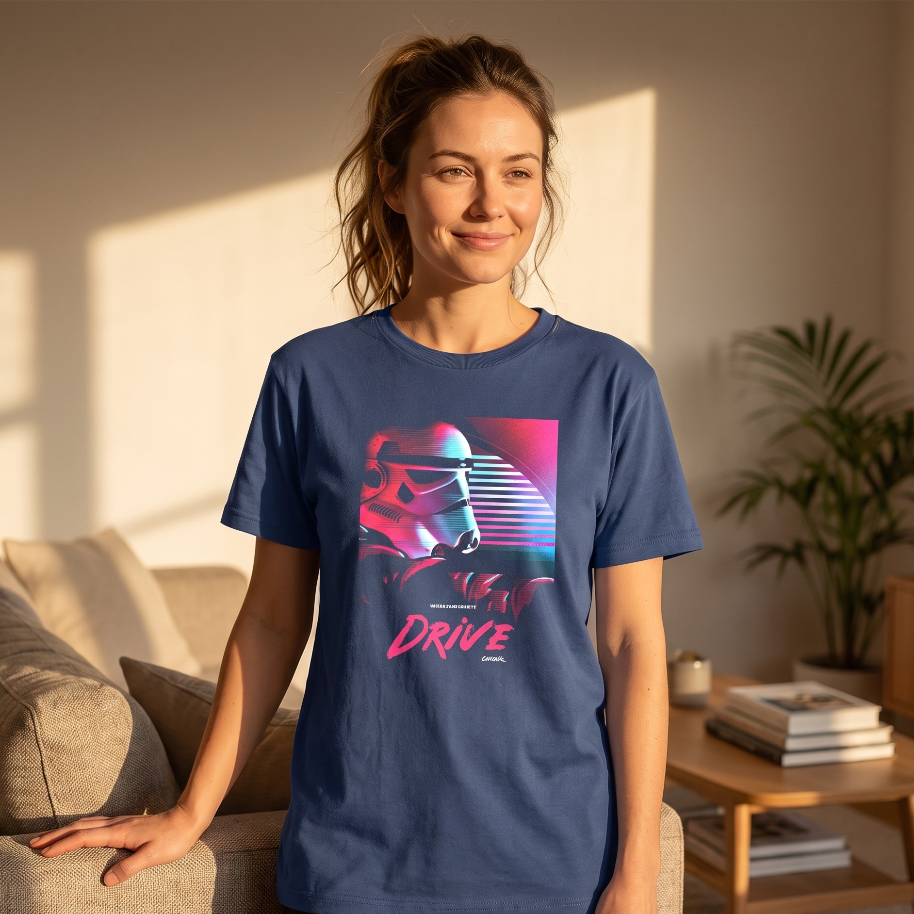 Drive T-shirt for Star Wars fans blue