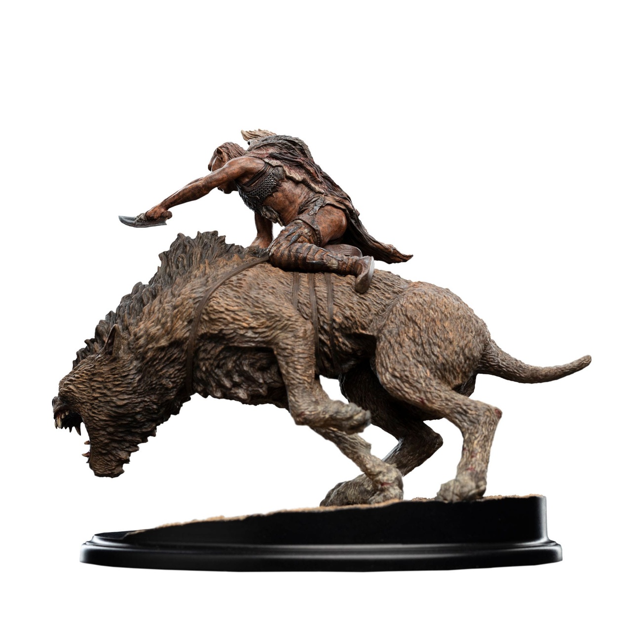 In de Ban van de Ring mini statue Sharkû op Warg 18 cm