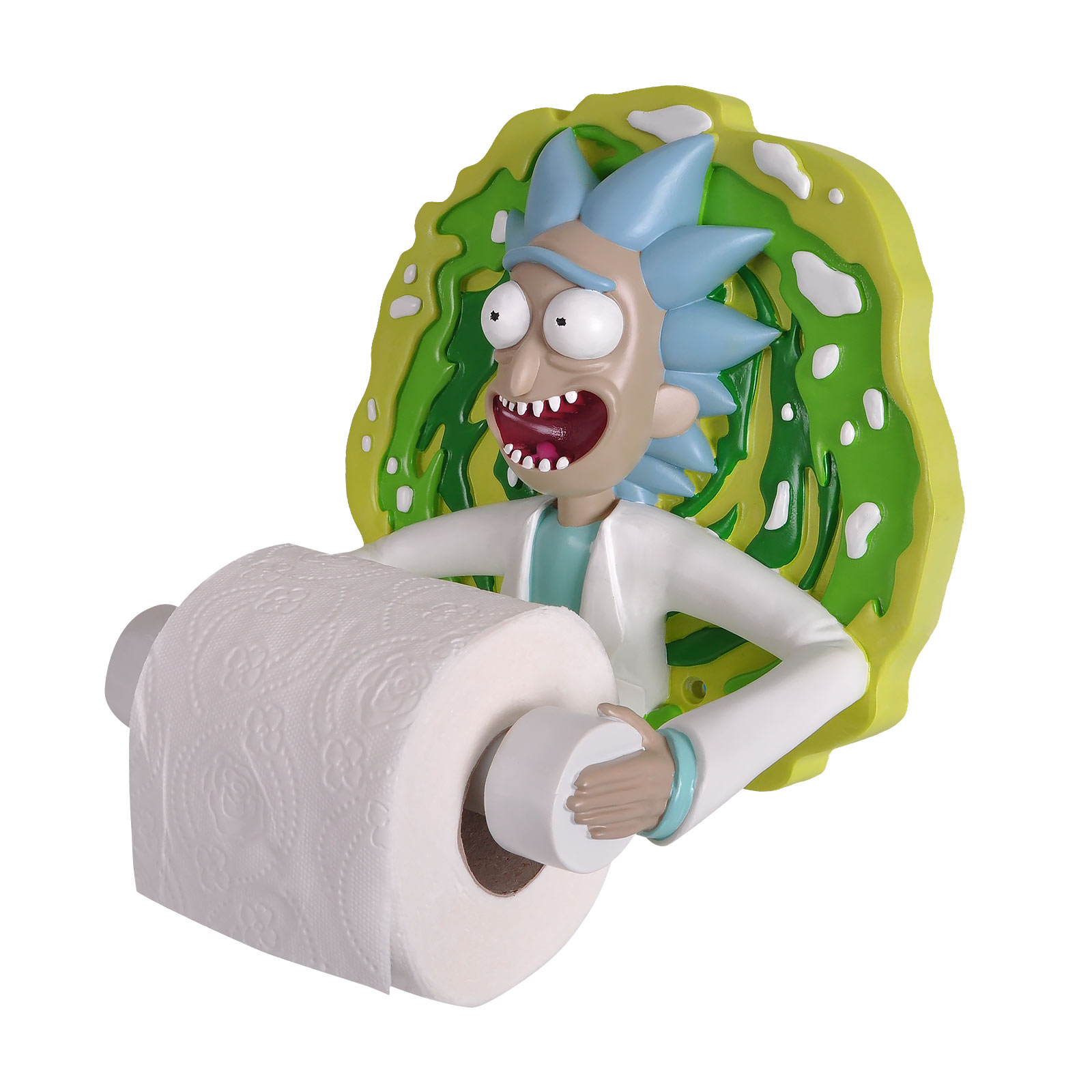 Rick and Morty - Rick avec porte-papier toilette Portal