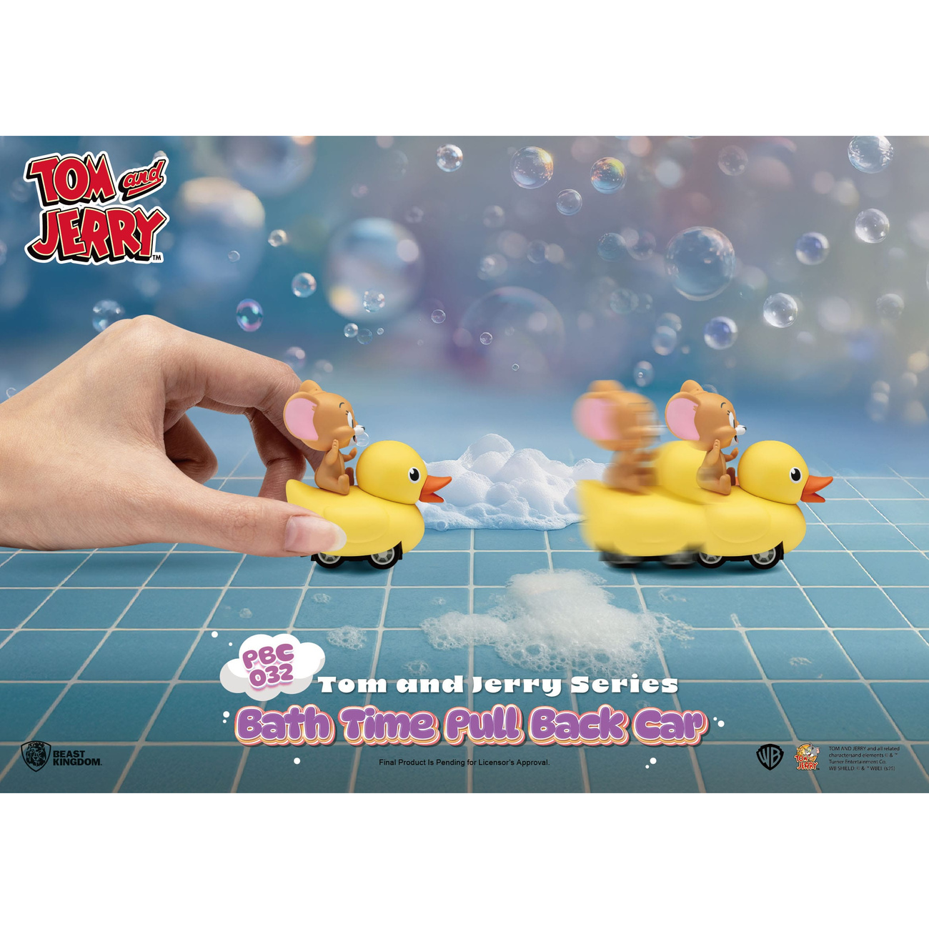Tom & Jerry Pull Back Car Series Rückzug-Autos Bath Time Blind Box 6er-Pack