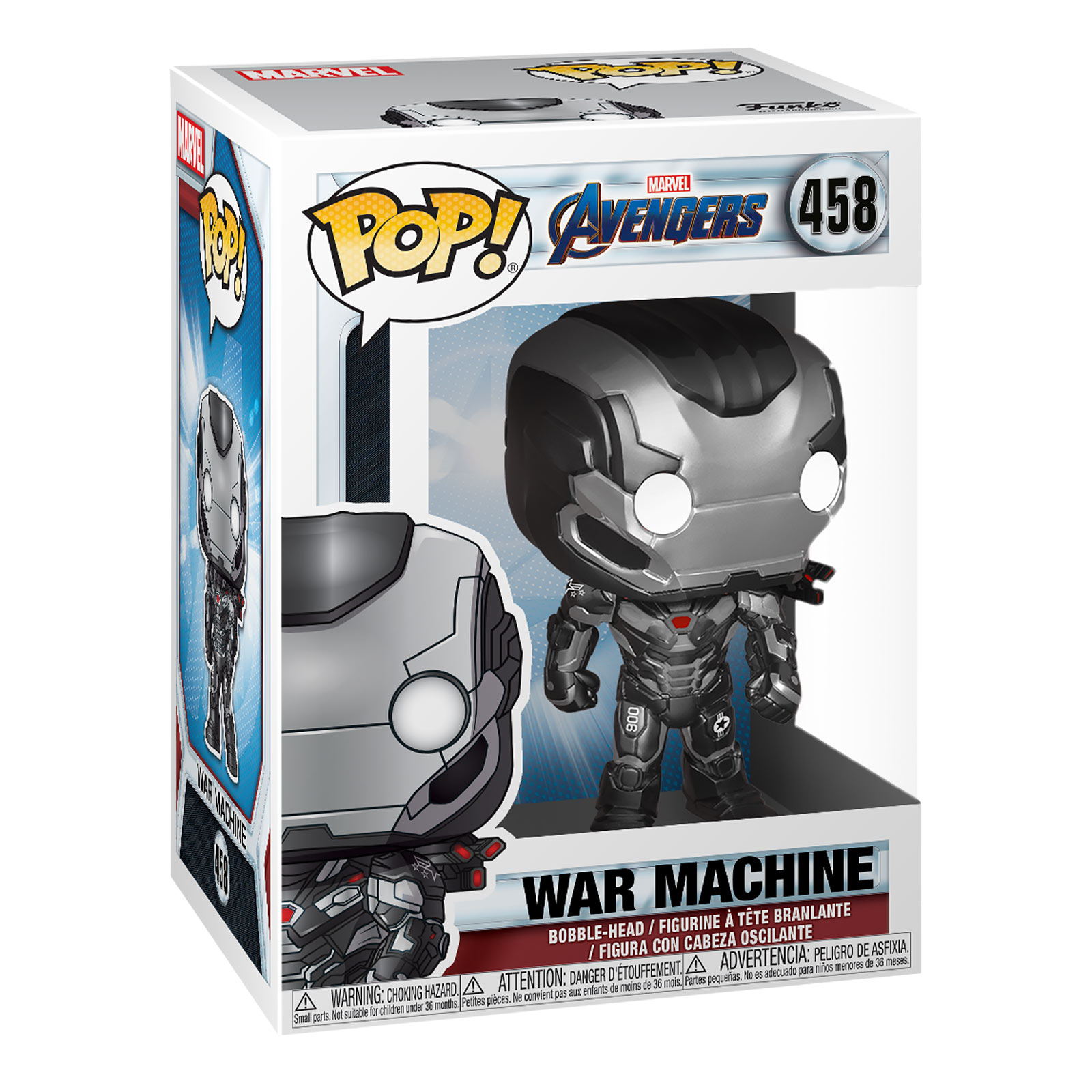 Avengers - War Machine Endgame Figurine Funko Pop à tête branlante