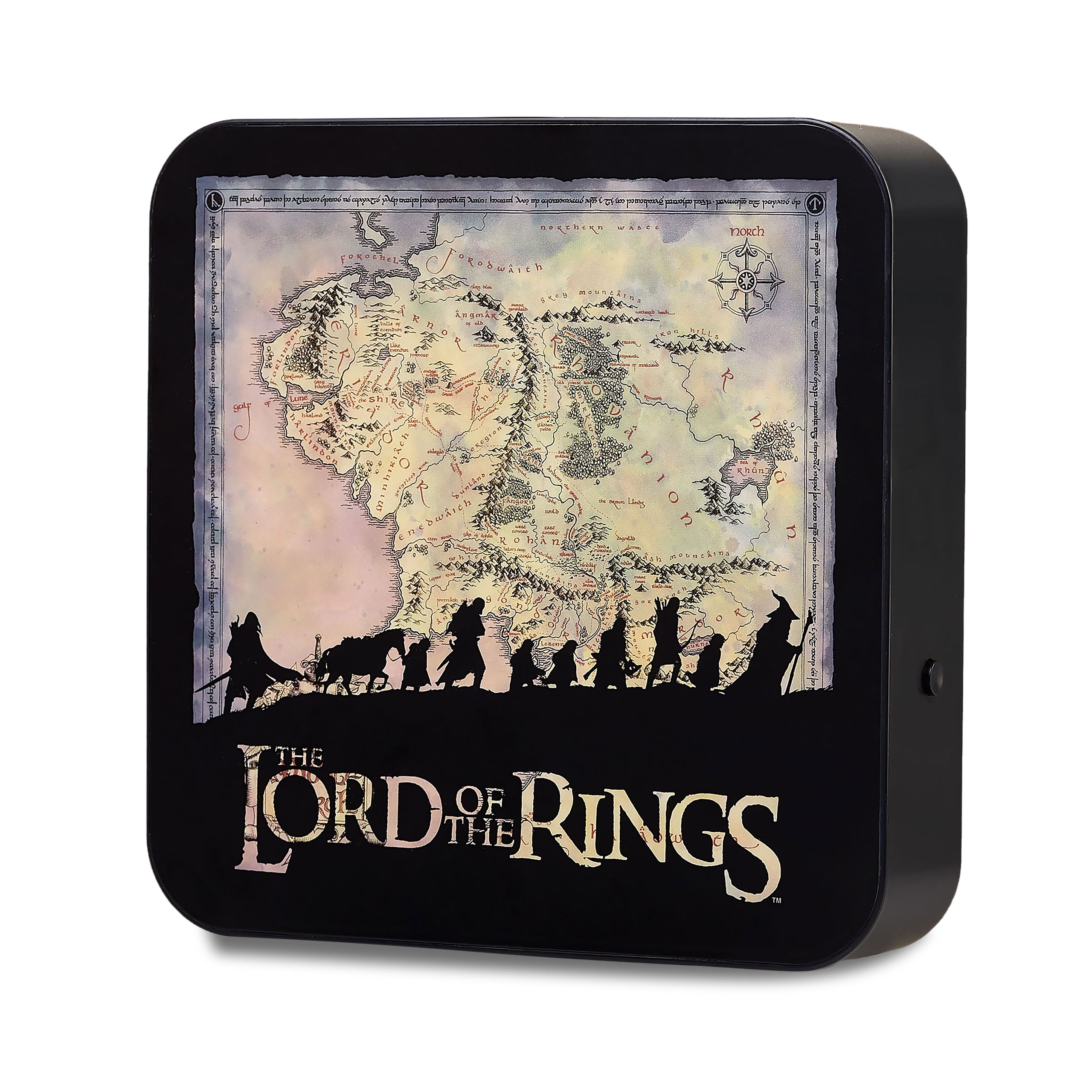 Lord of the Rings - Middle Earth Map Lamp