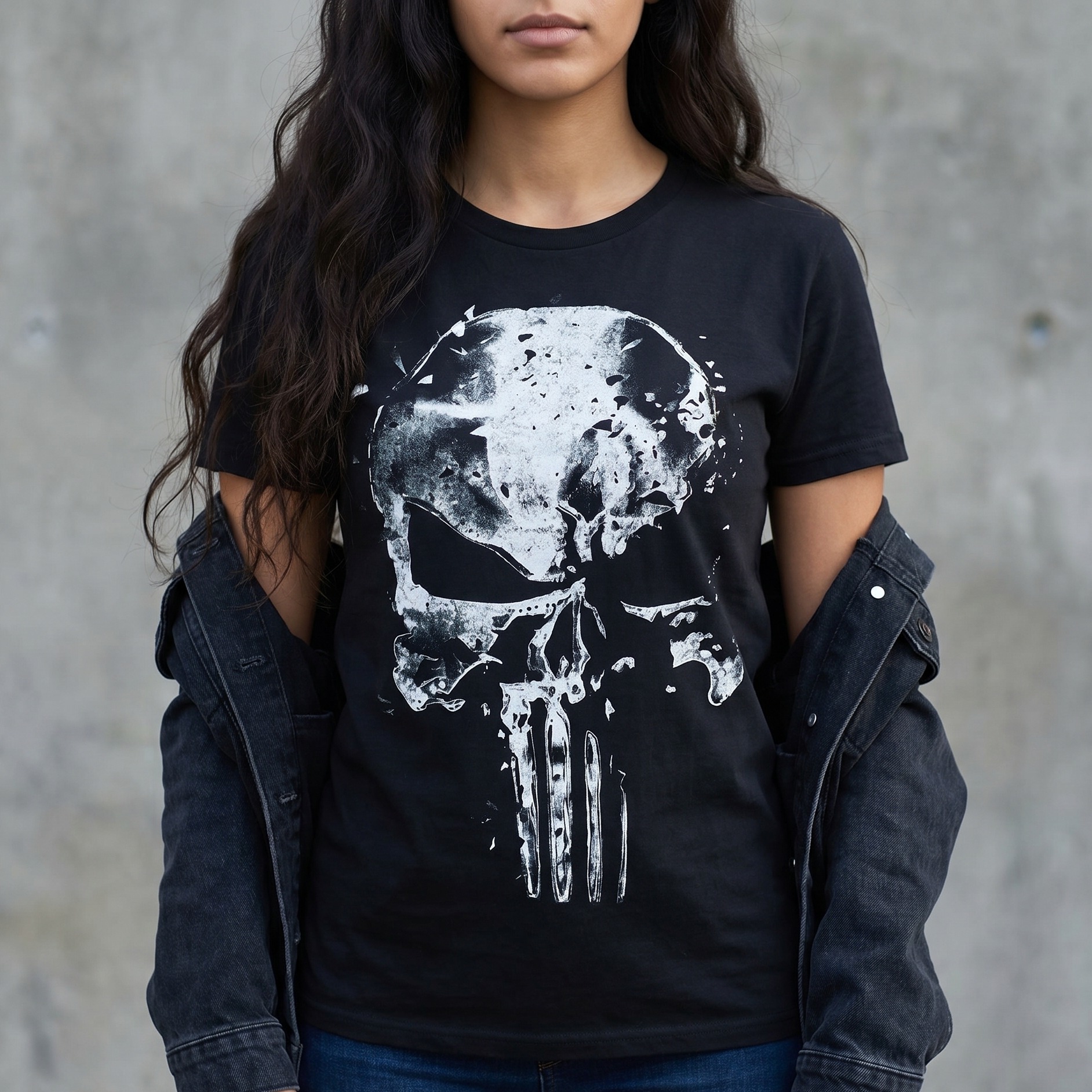 Punisher - Schedel T-shirt zwart