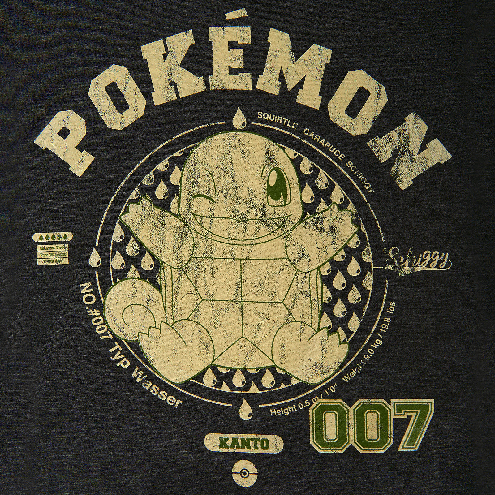 Pokemon - T-shirt Carapuce gris