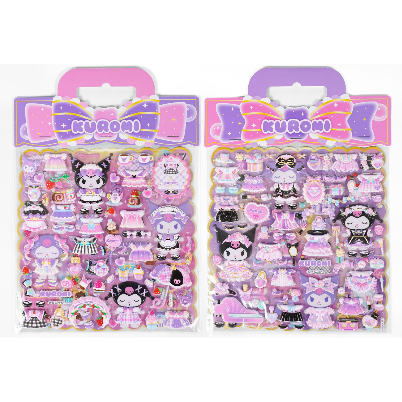 Hello Kitty and Friends Pegatinas Kuromi Puffy Surtido (10)
