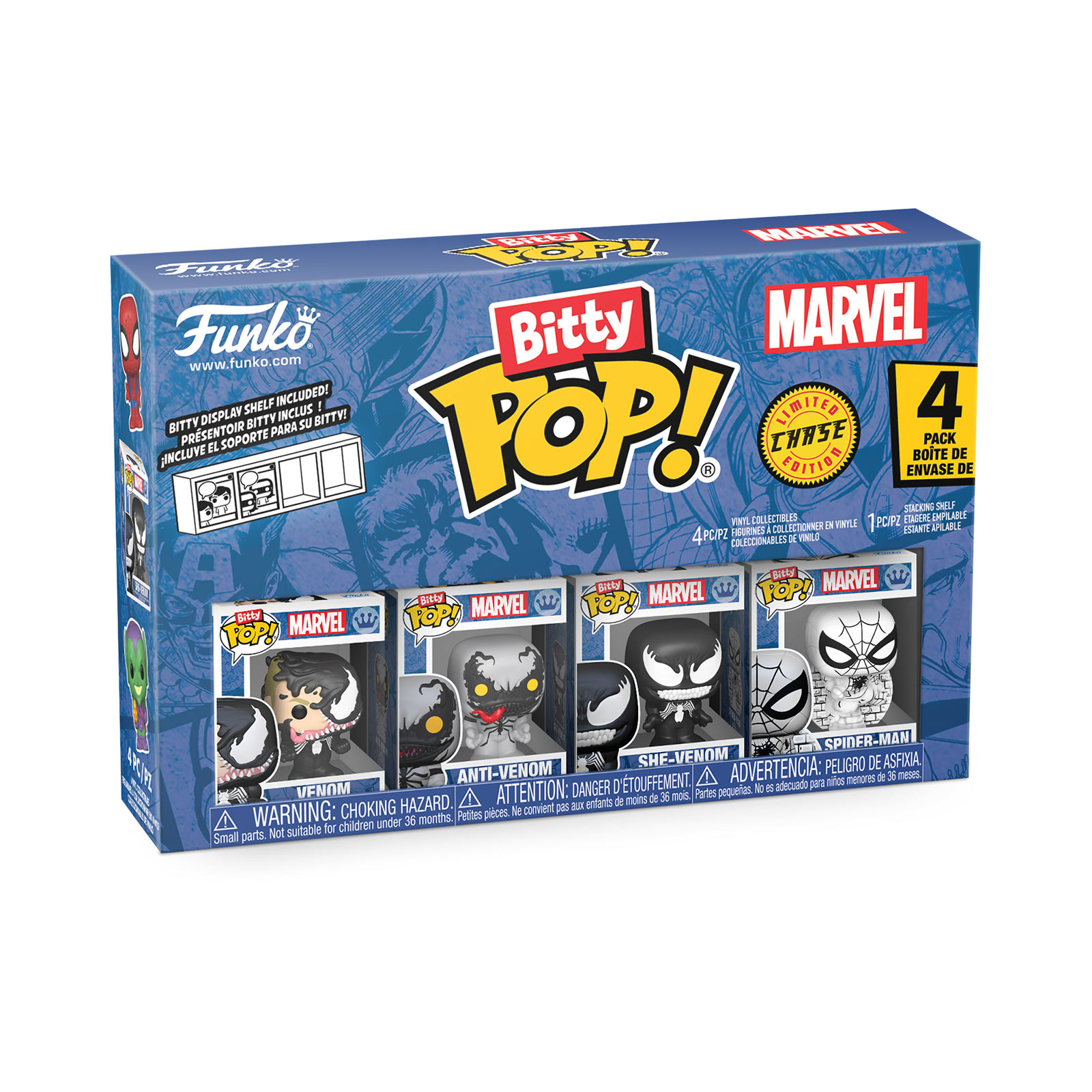 Marvel - Spider-Man Funko Bitty Pop 4-figuren Set Serie 3