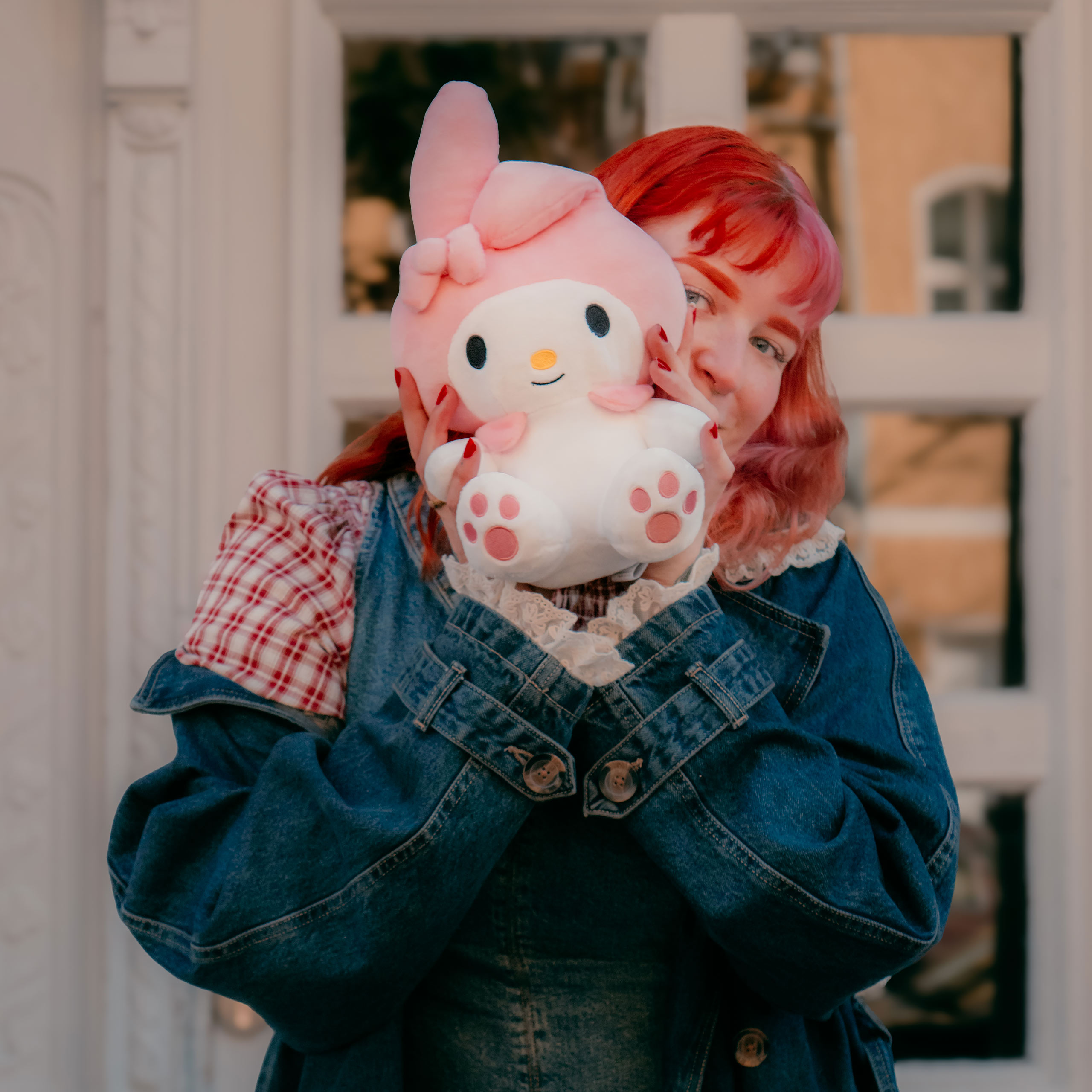 Hello Kitty - Peluche My Melody dans un sac de transport
