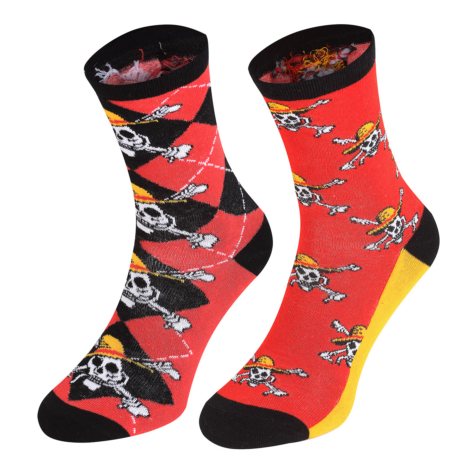 One Piece - Set di 2 paia di calzini Logo Repeat