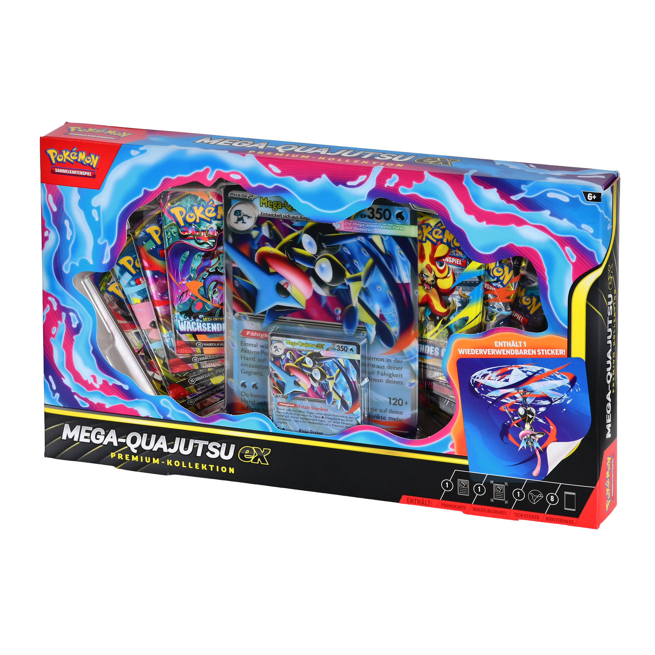 Pokemon - Mega-Quajutsu Sammelkarten Box Premium Collection