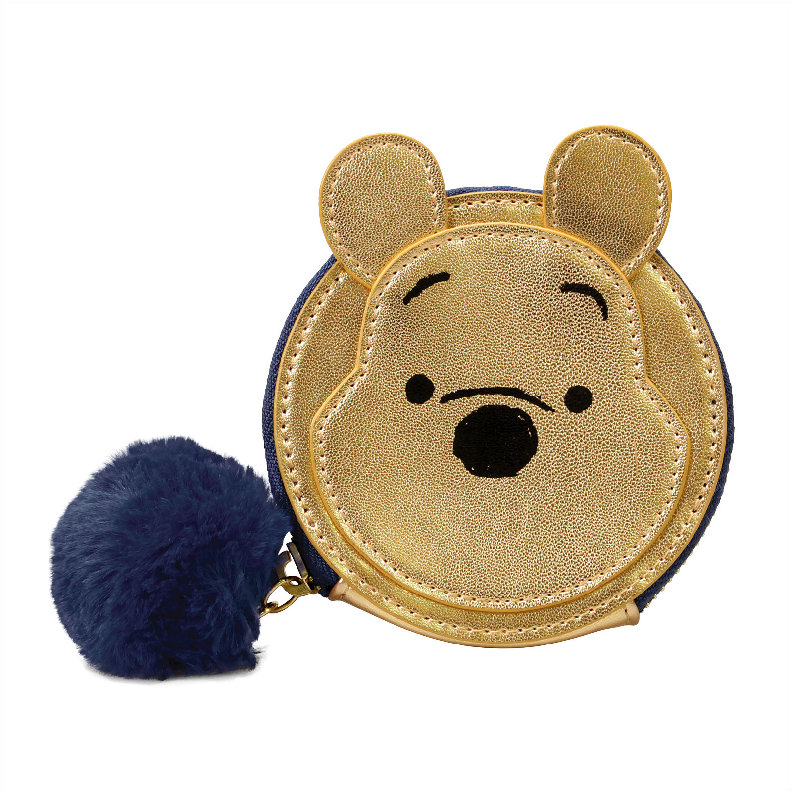 Winnie the Pooh coin purse with pom pom pendant