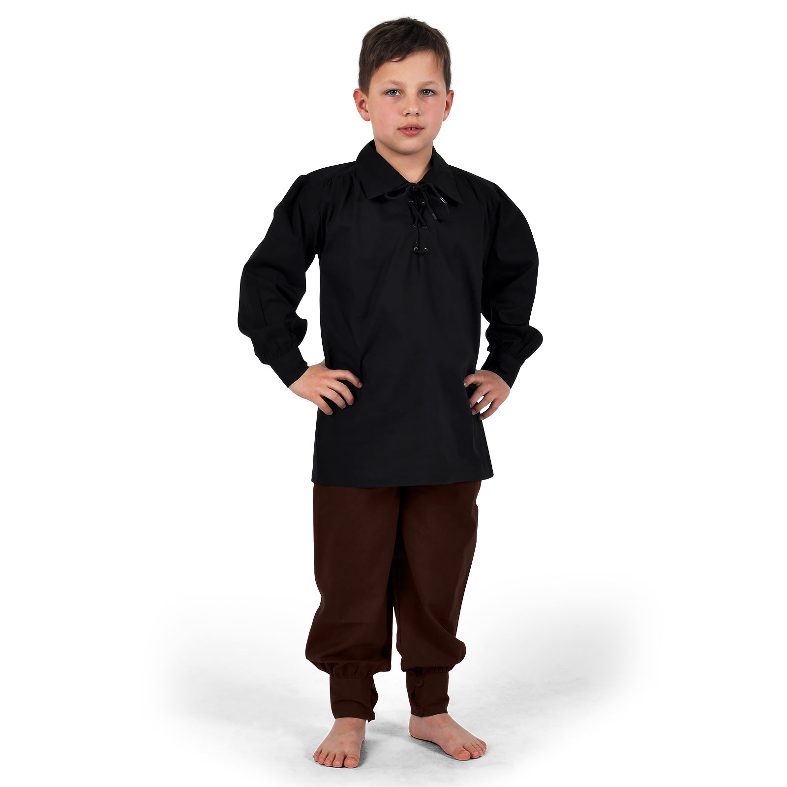 Middeleeuwse broek voor kinderen bruin